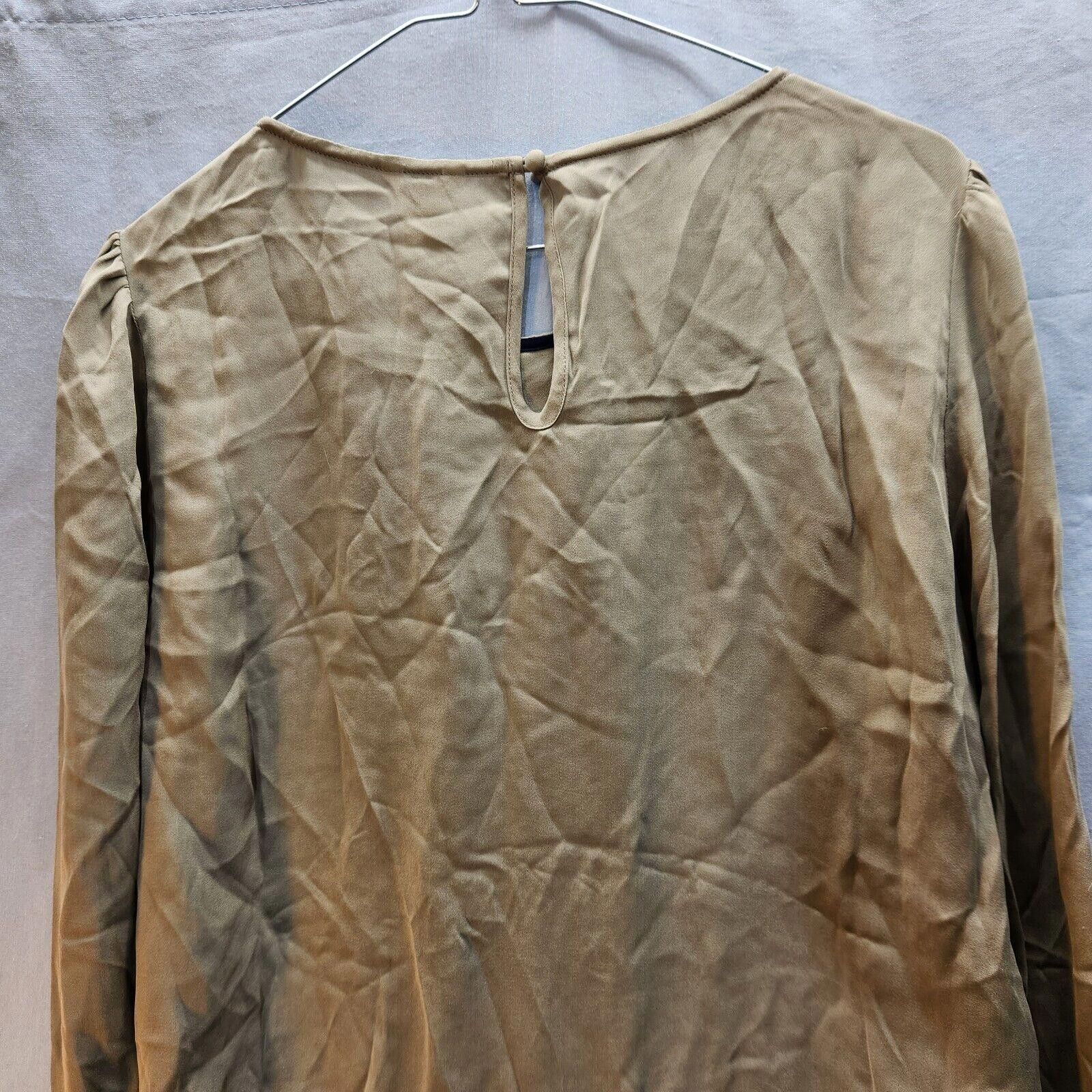 J.Crew NWT J Crew Silk Blouse Size 14 Dark Tan Size XL / US 12-14 / IT 48-50 - 8 Thumbnail