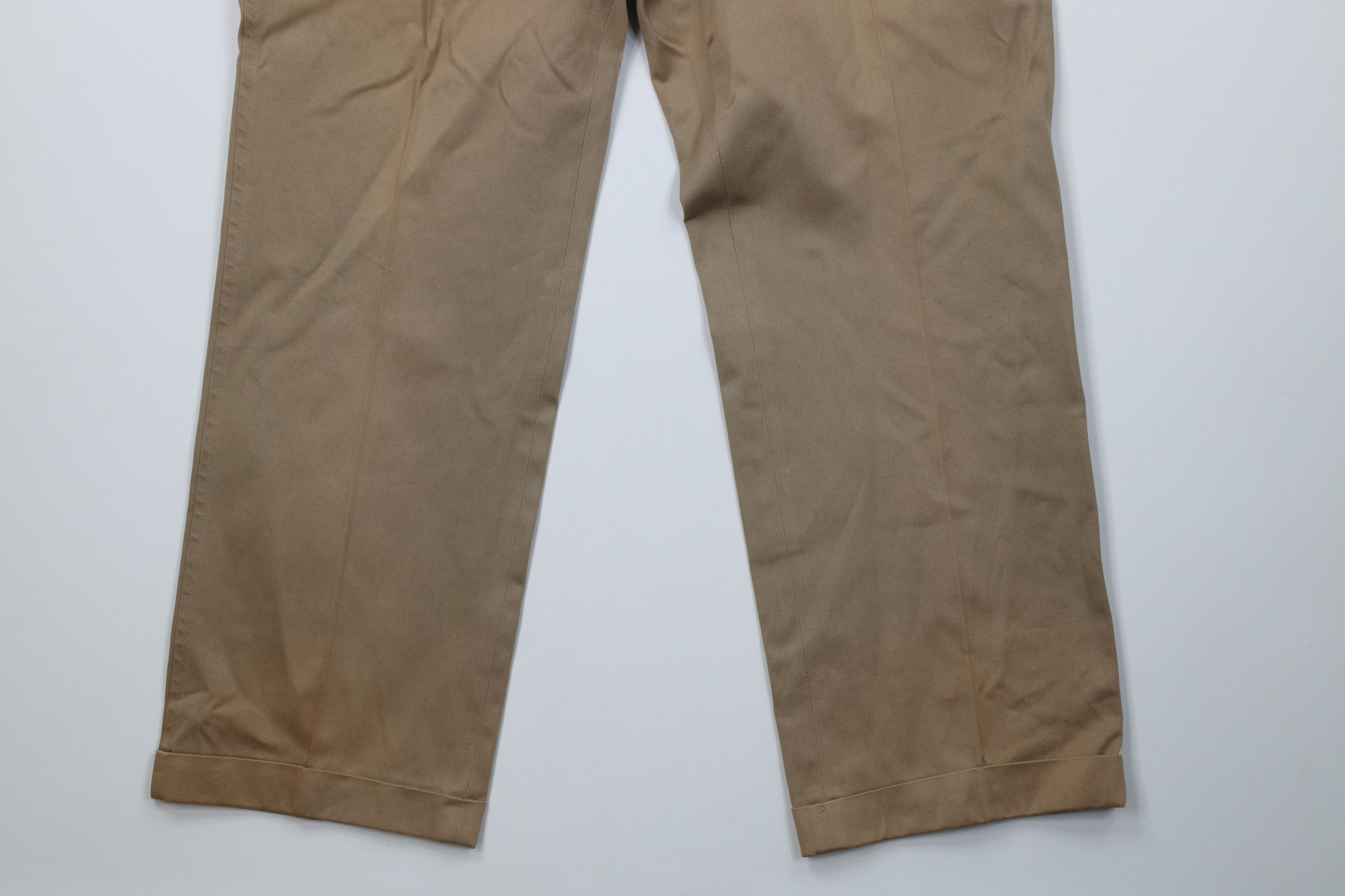 Lands' End Vintage 70s Lands End Heavy Wide Leg Chino Pants Cotton USA Size US 36 / EU 52 - 4 Thumbnail