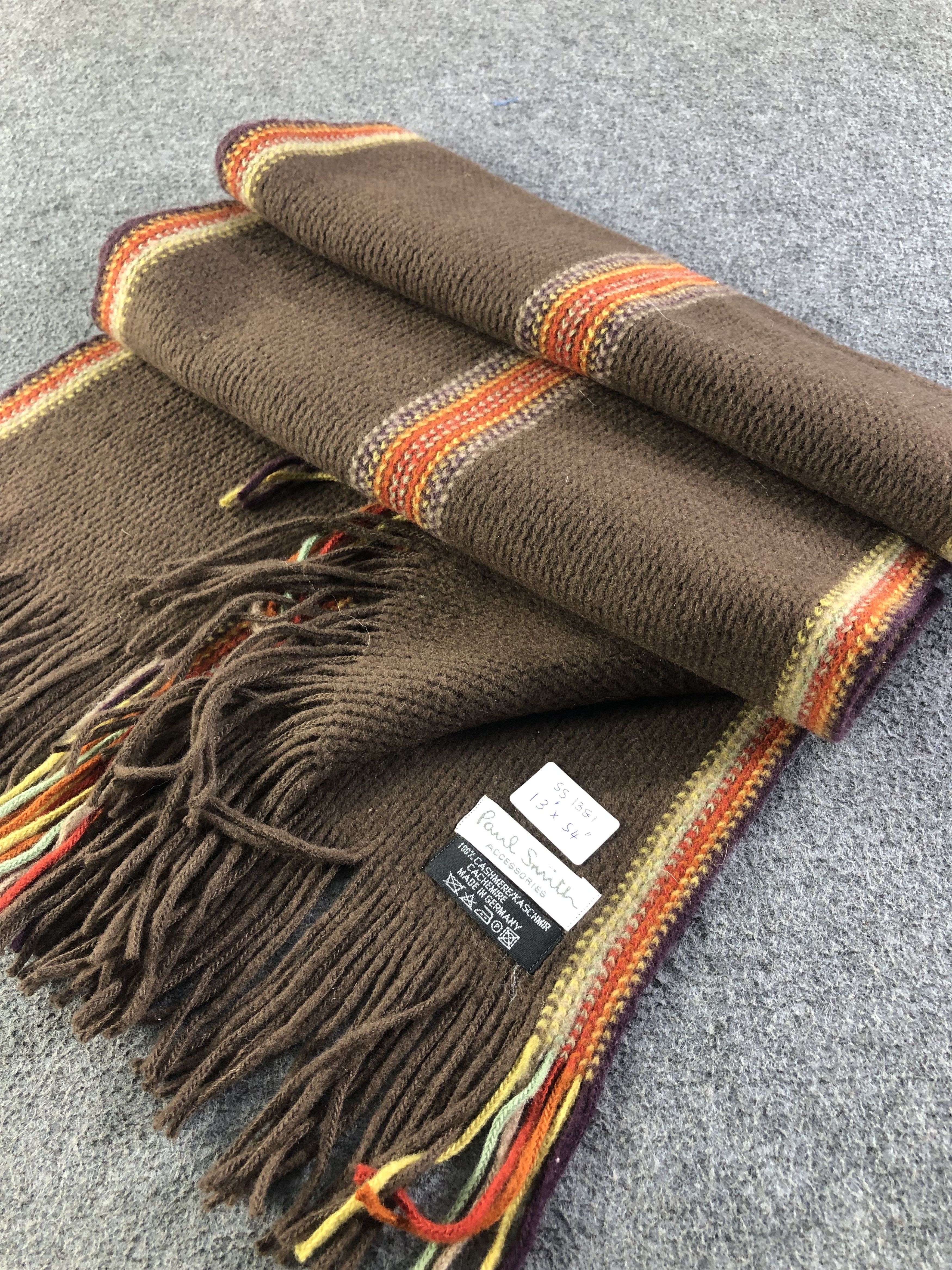 Paul Smith Paul Smith Cashmere Scarf / Muffler / Neckwear SS1381 Size ONE SIZE - 3 Thumbnail