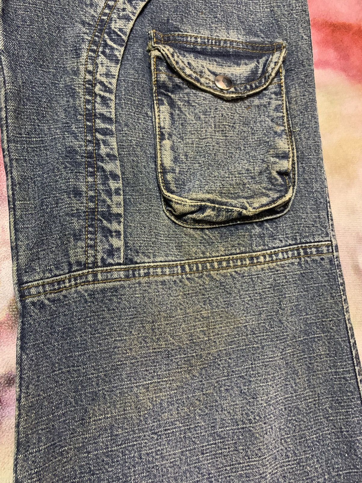 Hysteric Glamour Flare Japanese Brand LANMENGLONG Washed Denim Loose Size US 32 / EU 48 - 4 Thumbnail
