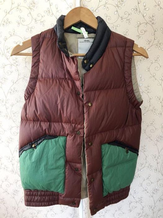 Visvim Insulator Down Vest Burgundy | Grailed