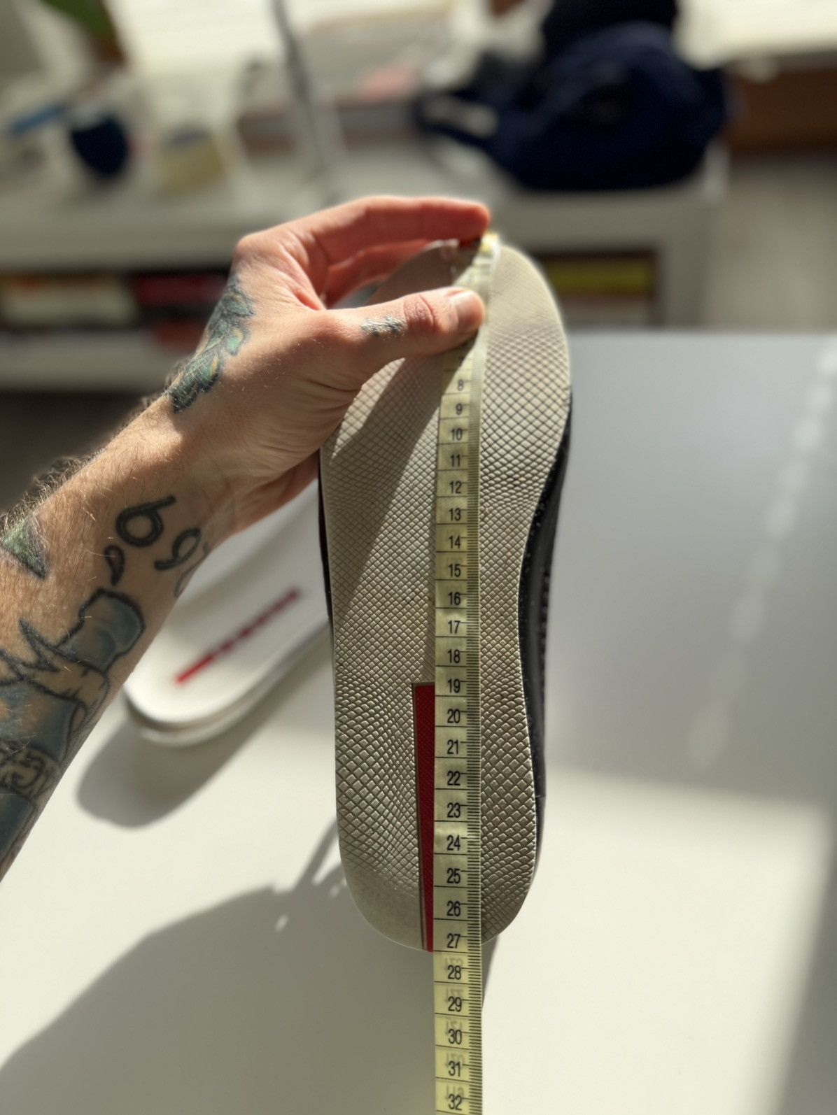 Prada Prada Sport Linea Rossa perforated leather sneakers vintage Size US 7.5 / EU 40-41 - 15 Thumbnail