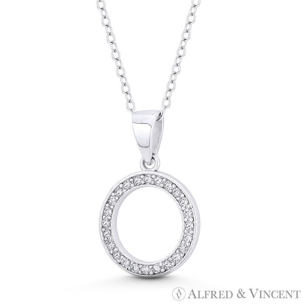 Other Open Circle Eternity Charm CZ Crystal Pendant Size ONE SIZE - 1 Preview