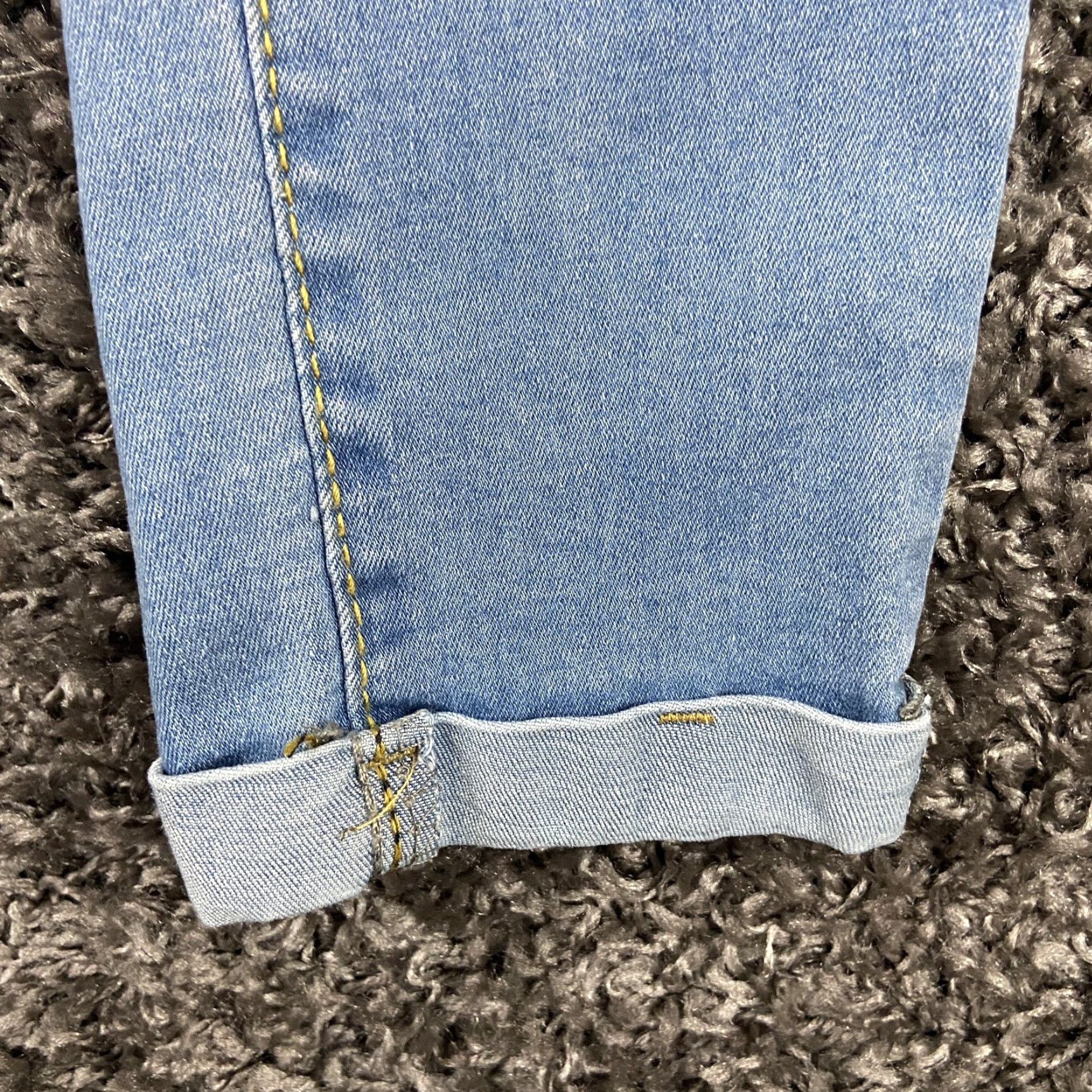 Denime Denim Wise Jeans Adult Size 8 Blue Skinny Distressed Womens Size 30" / US 8 / IT 44 - 2 Thumbnail