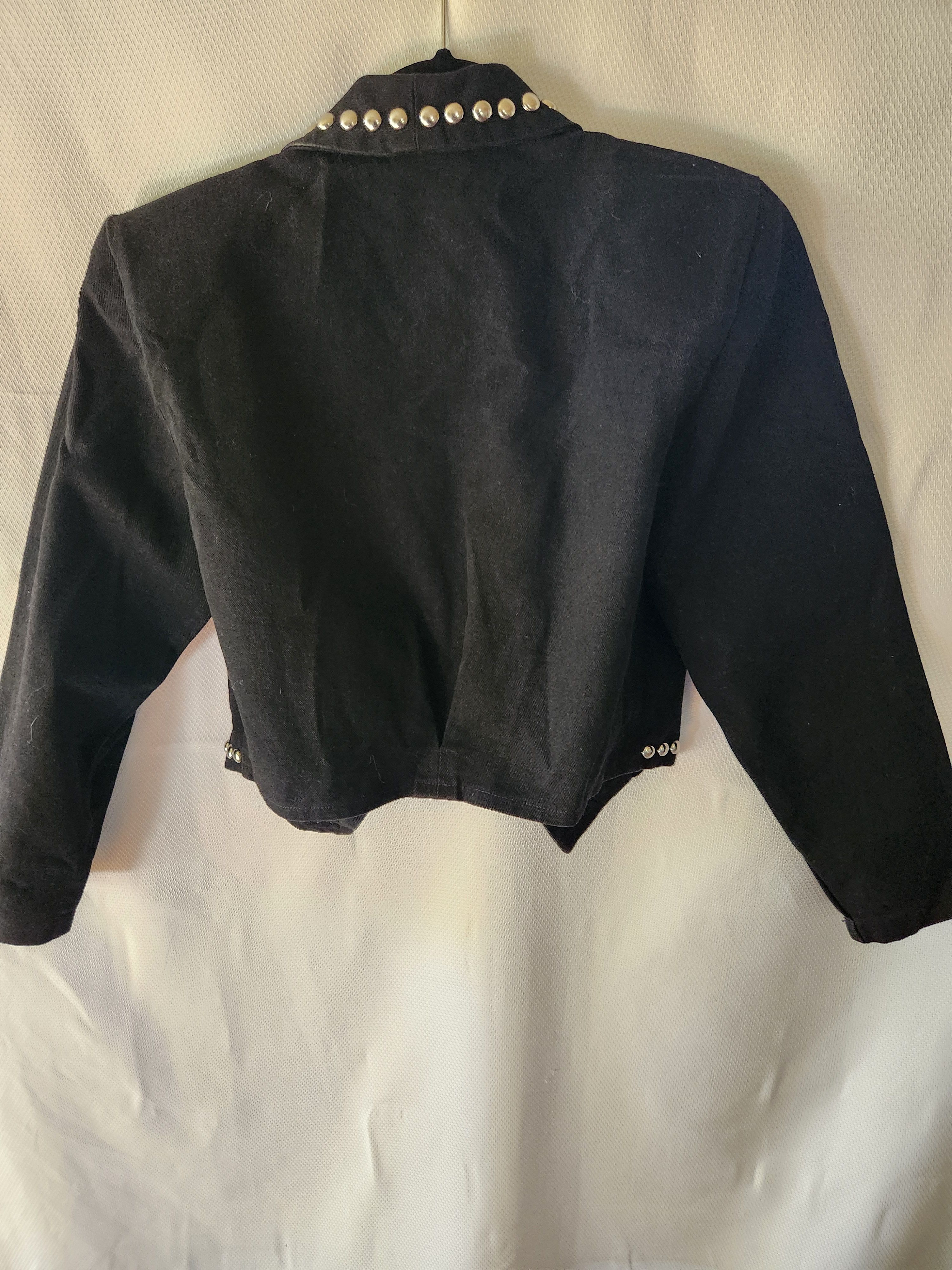 Vintage Vintage Heavy Cotton Women's Studded Cropped Western Jacket Size S / US 4 / IT 40 - 2 Thumbnail