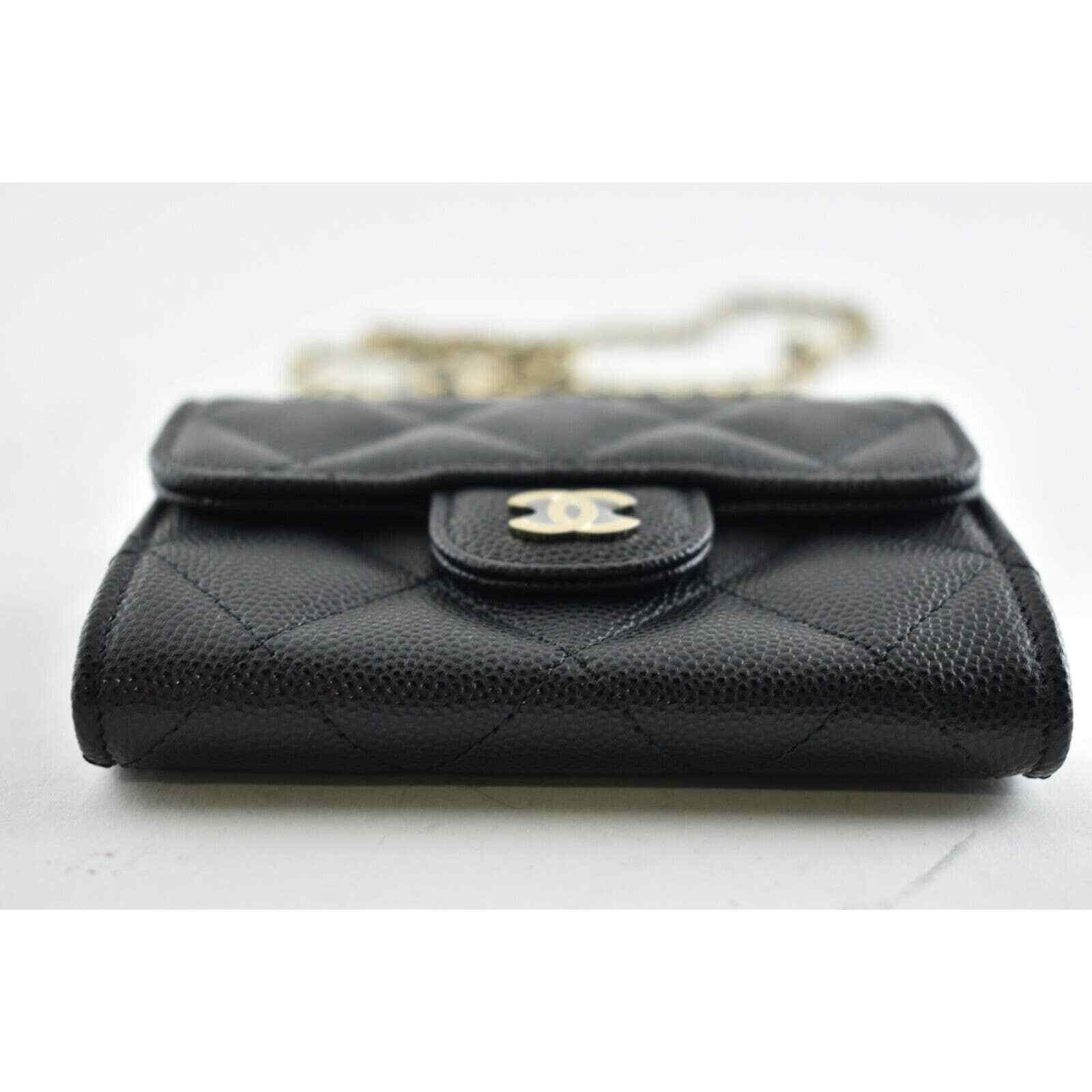 Chanel Chanel Mini Wallet On Chain Gold Card Shoulder Crossbody Bag Size ONE SIZE - 5 Thumbnail
