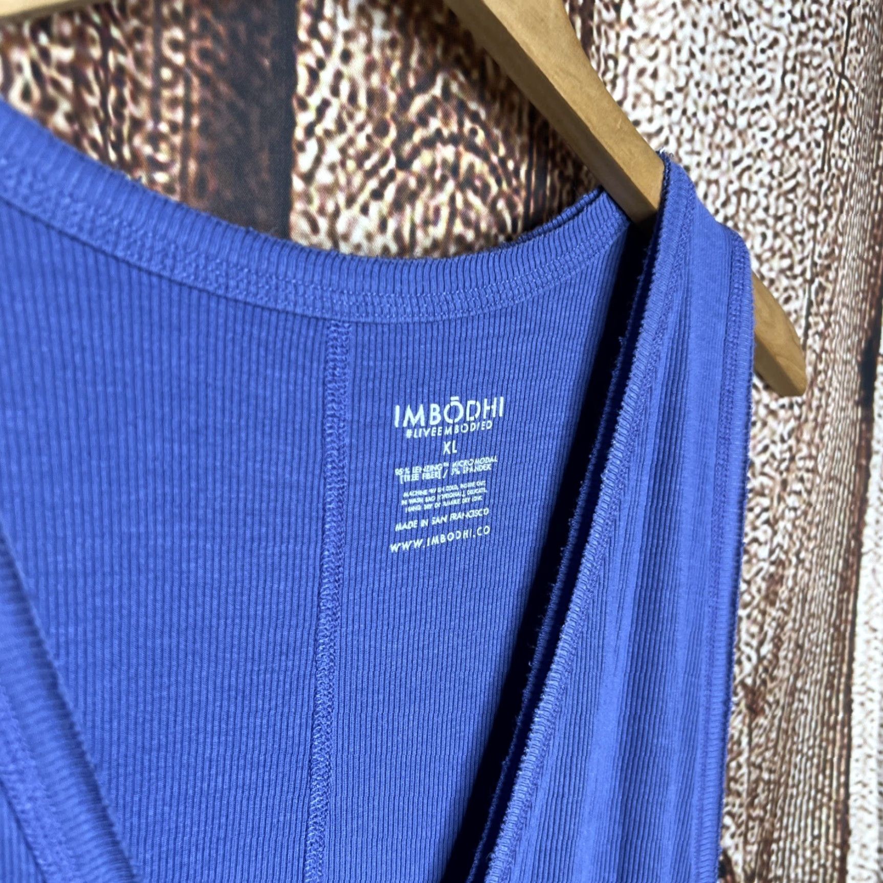Vintage Imbodhi HANA JUMPSUIT 2.0 RIBBED Indigo Womens XL Jumpsuit Ribbed Blue XL Womens Size 40" / US 18 - 3 Thumbnail