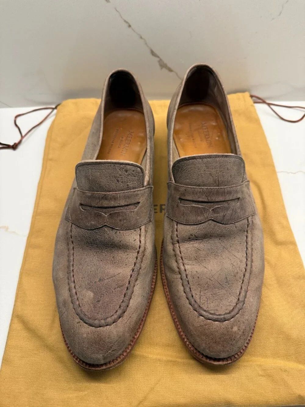 Meermin Meermin - Unlined Kudu Penny loafer 7.5 UK= 8.5 US Size US 8.5 / EU 41-42 - 1 Thumbnail