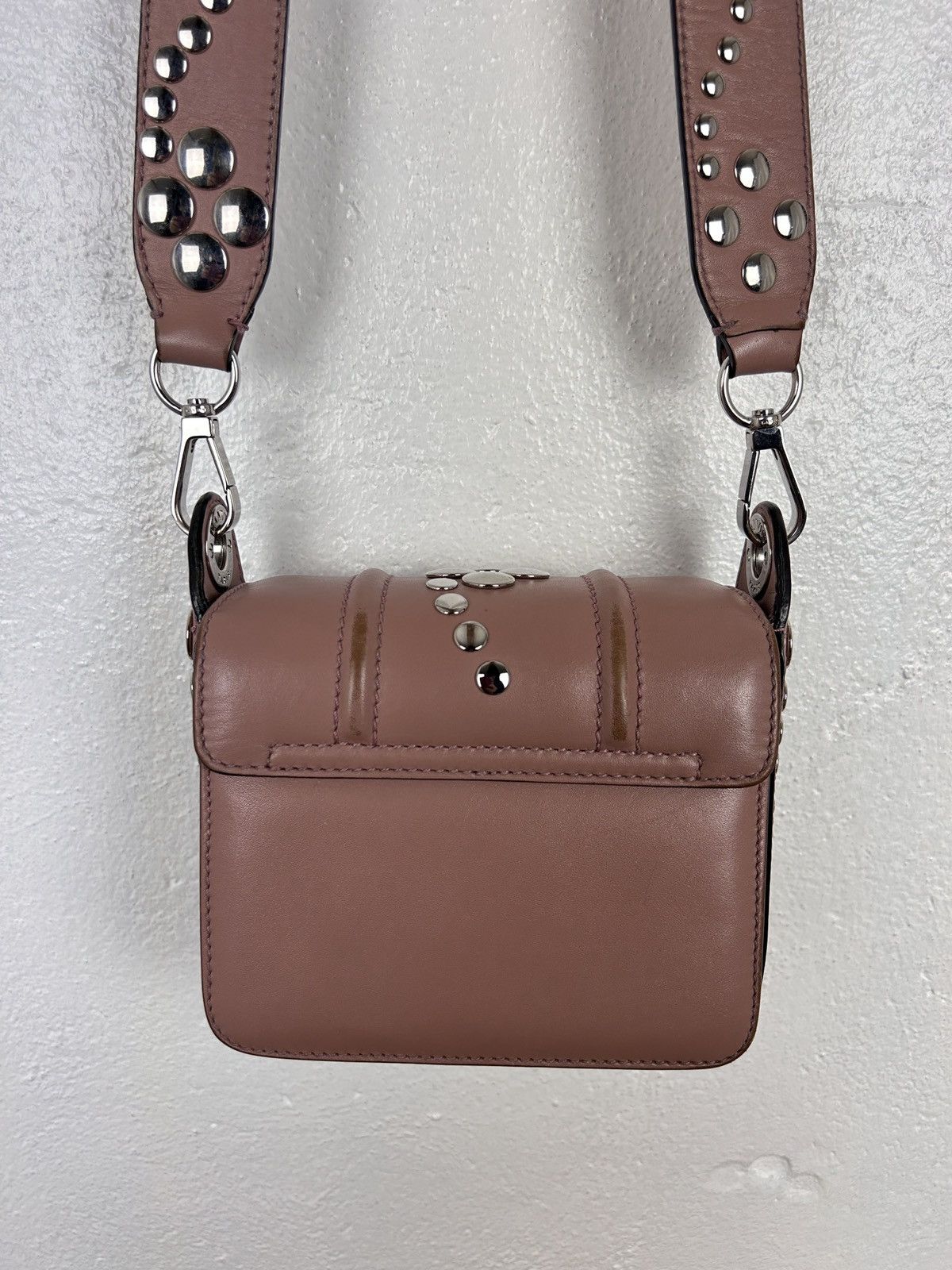 Lanvin Lanvin Mini Studded Jiji Crossbody Bag In Pale Pink Size ONE SIZE - 4 Thumbnail