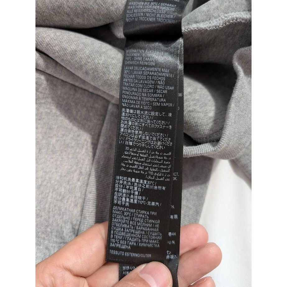 Balenciaga o1rshd1 Fitted Zip Up Hoodie in Heather Grey Size US XL / EU 56 / 4 - 19 Thumbnail