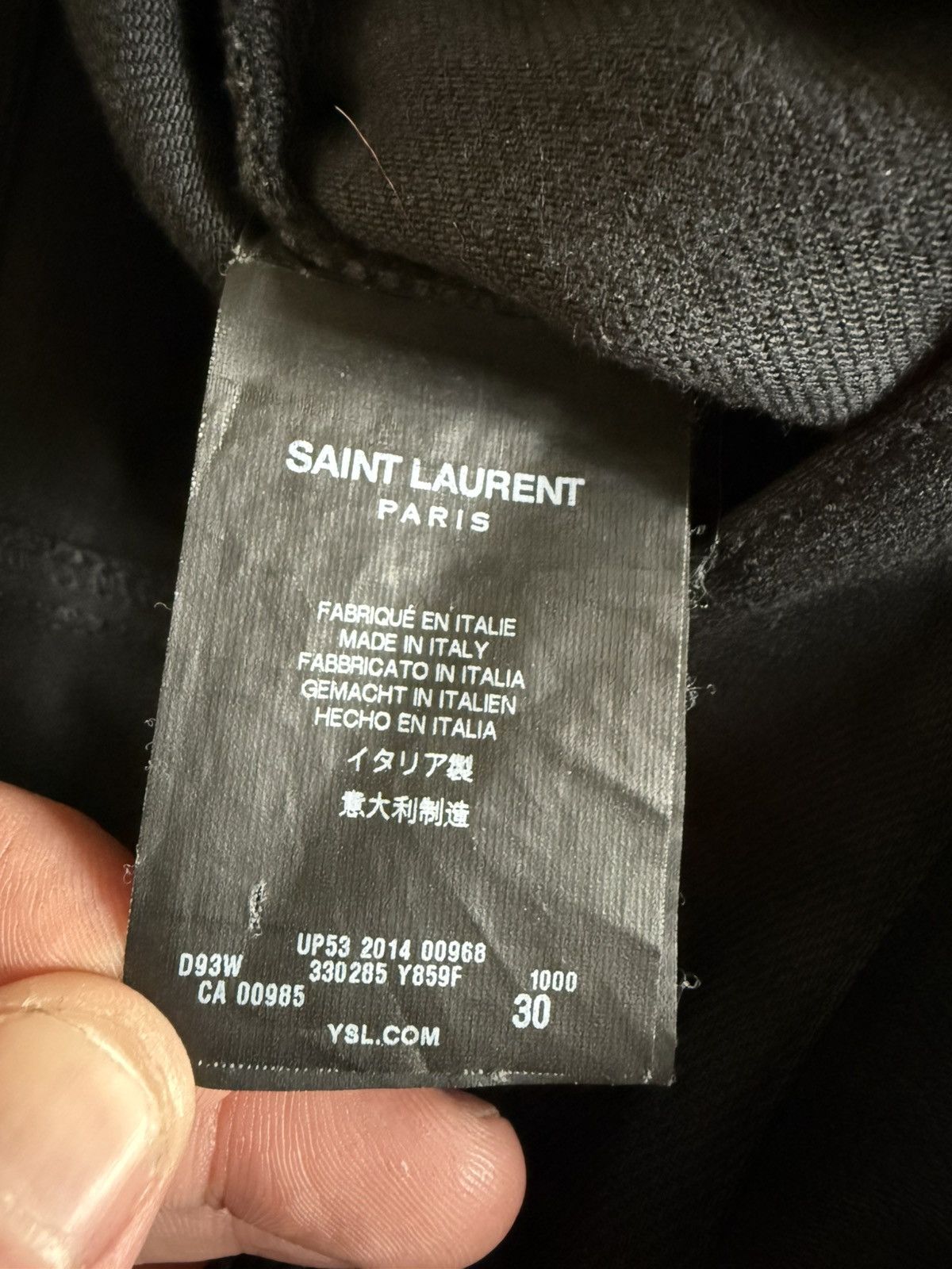 Saint Laurent Paris Saint Laurent D02 Moto Zipper Denim Size US 30 / EU 46 - 7 Thumbnail