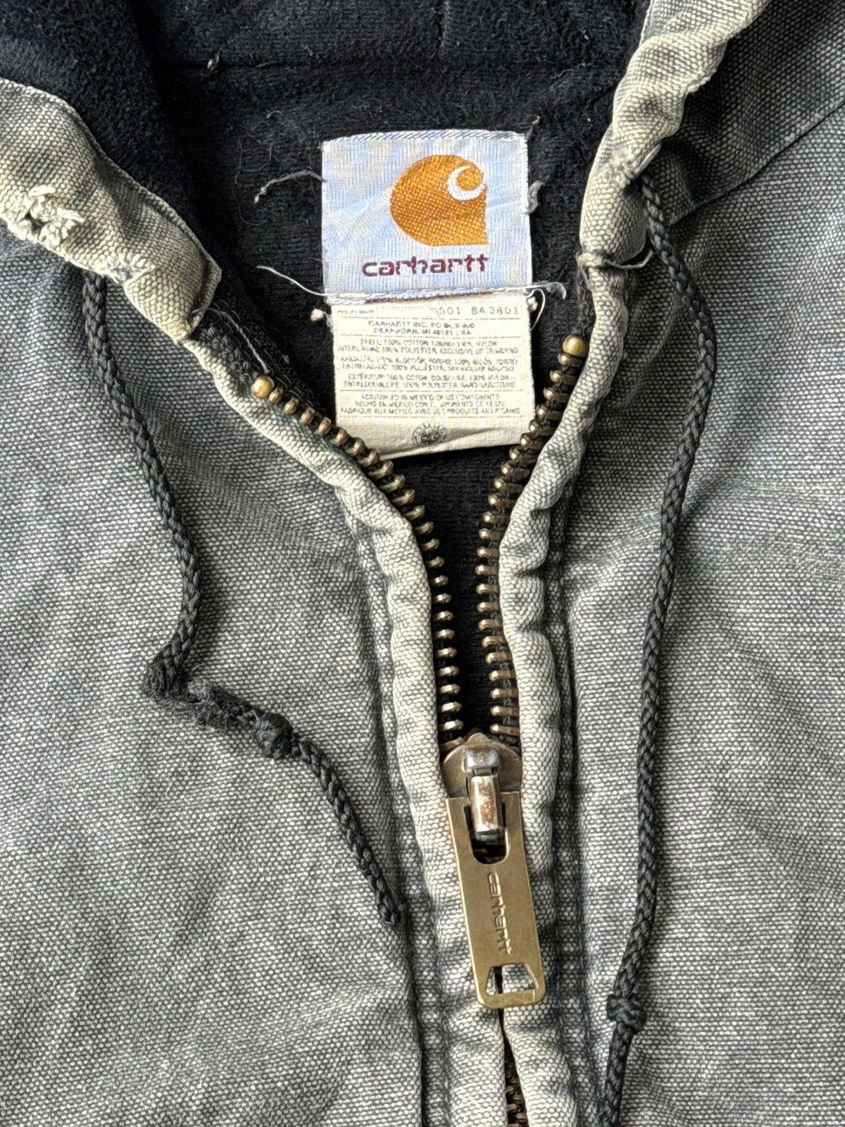 Carhartt × If Six Was Nine × Vintage XX Vintage Carhartt Detroit Distressed Splash Denim Jacket Size US M / EU 48-50 / 2 - 9 Thumbnail