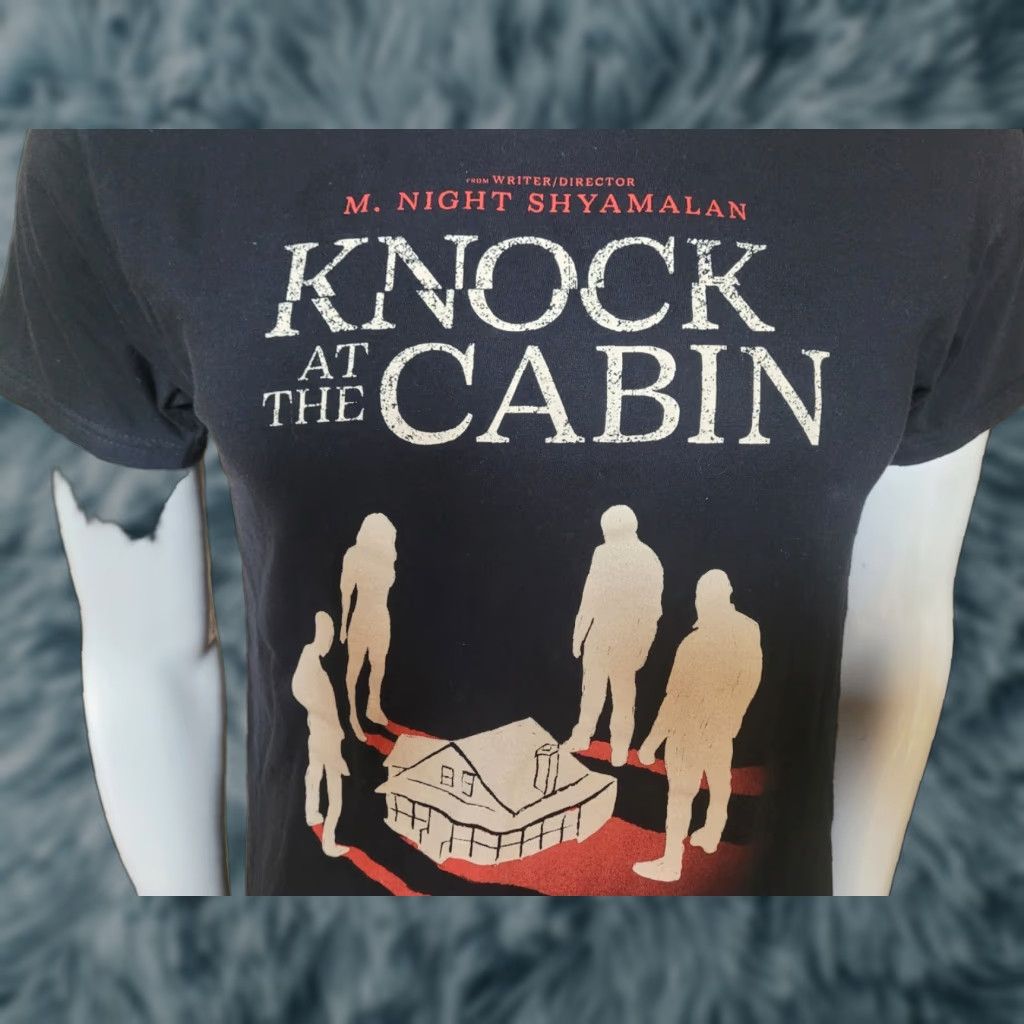 Vintage VINTAGE Bayside Knocks at The Cabin T Shirt Men Small Black Movie Graphic Print 100% Cotton Crew Neck Short Sleeve Shirt Mens Size US S / EU 44-46 / 1 - 1 Thumbnail