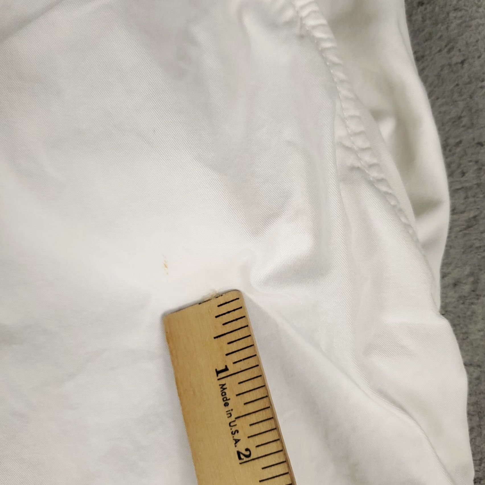 James Perse James Perse Chino Pants Mens 36x29 White Relaxed Flat Front Trousers Size US 36 / EU 52 - 5 Thumbnail