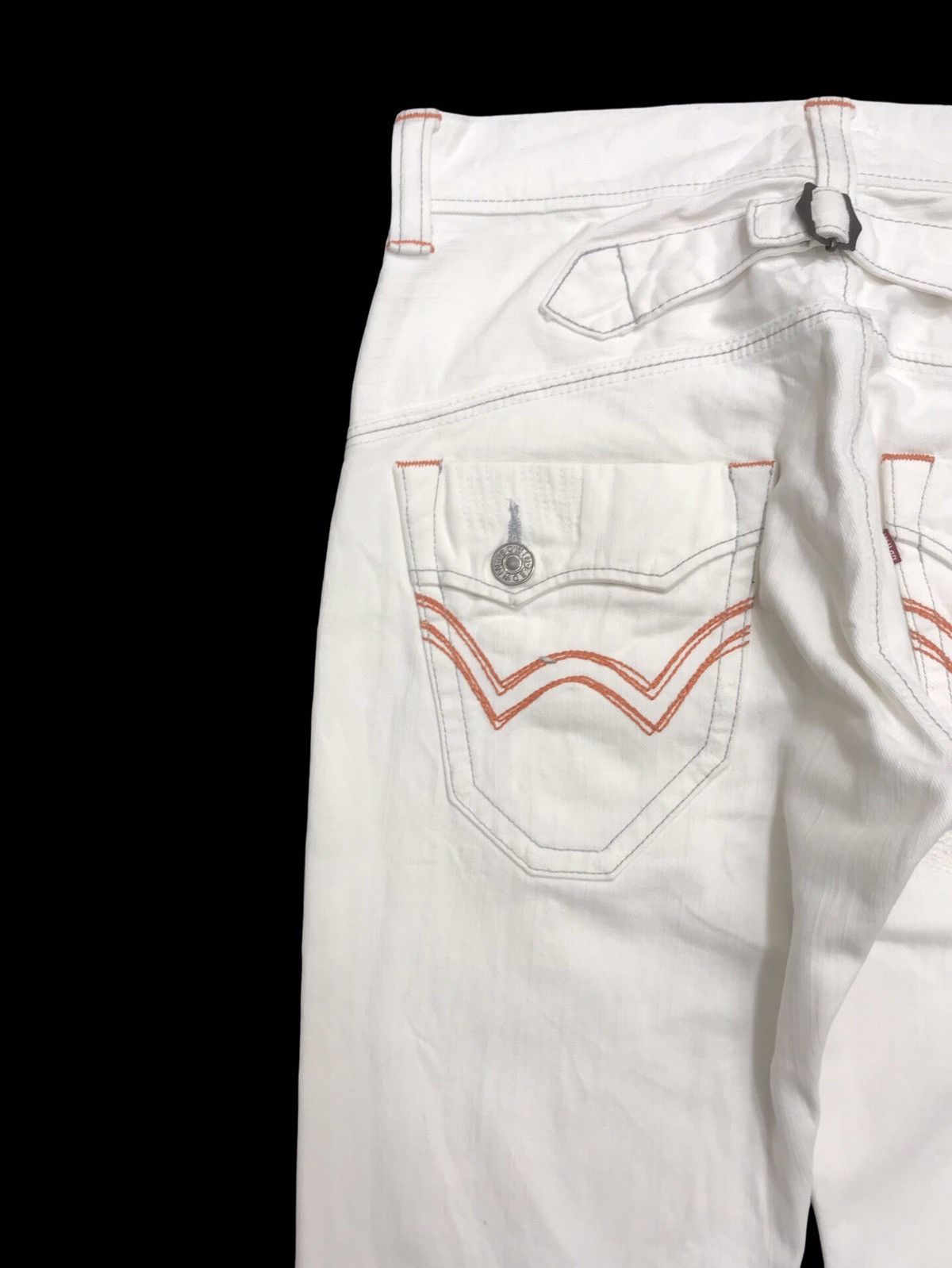 Edwin 💥ARCHIVAL WIDE FLARE💥VERY RARE EDWIN DISTRESSED DENIM F250 Size US 32 / EU 48 - 15 Thumbnail