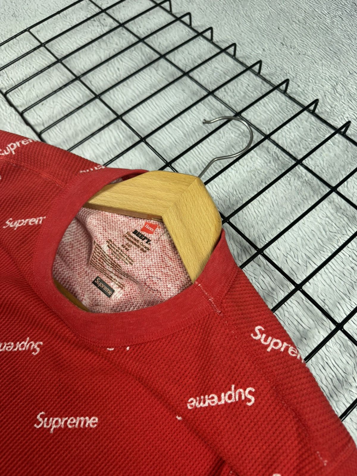 Hanes × Supreme × Vintage Supreme Hanes Monogram Longsleeve Streetweat y2k M size Size US M / EU 48-50 / 2 - 9 Thumbnail