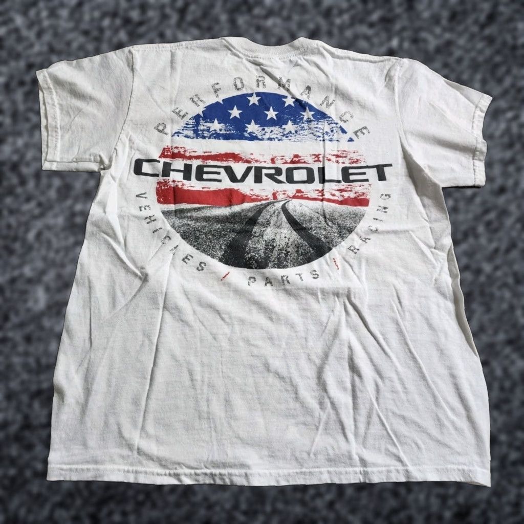 Doublet Mens S Chevrolet Racing T Shirt Double Sided American Flag Logo Size US M / EU 48-50 / 2 - 1 Thumbnail