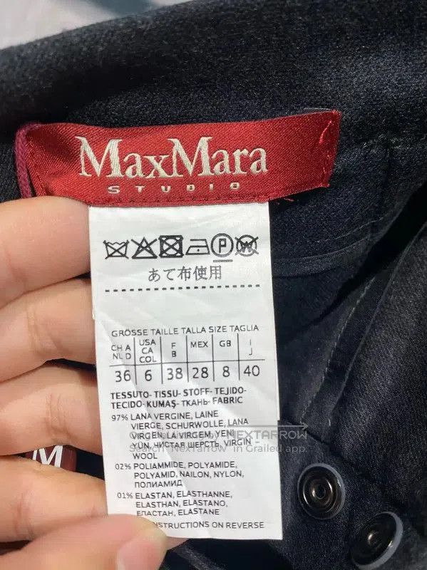 Max Mara MaxMara Women's Black Wool Casual Pants . Size 23" - 4 Thumbnail