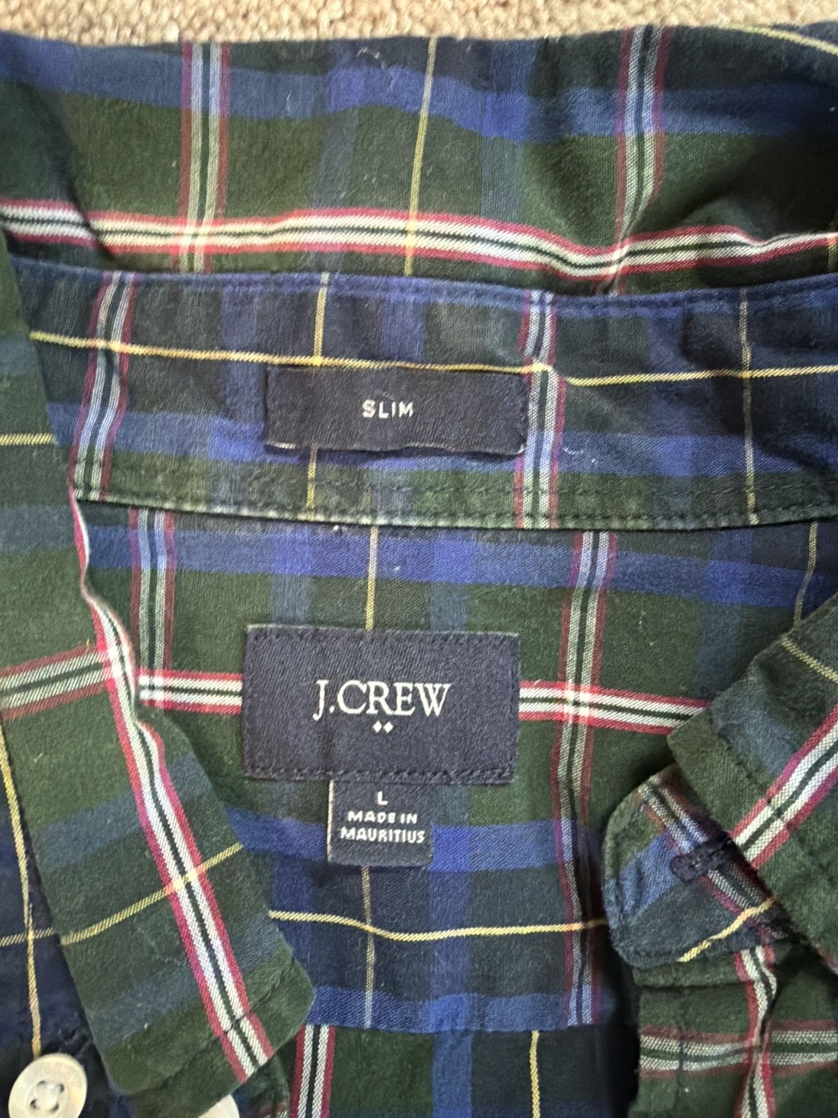 J.Crew Plaid button down shirt Size US L / EU 52-54 / 3 - 2 Thumbnail