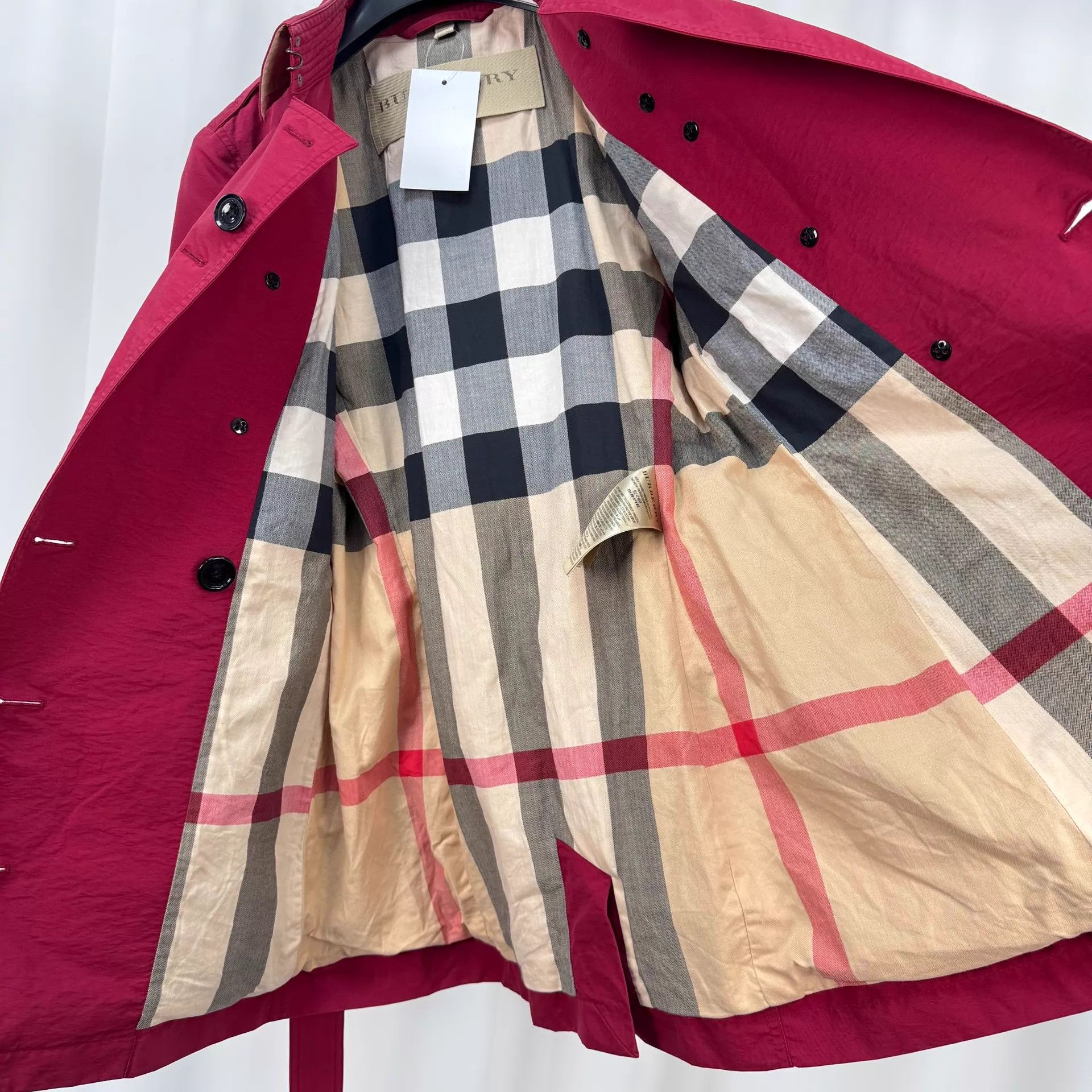 Burberry Burberry Double-Breasted Check Lining Trench UK6 9/10 Size XS / US 0-2 / IT 36-38 - 4 Thumbnail