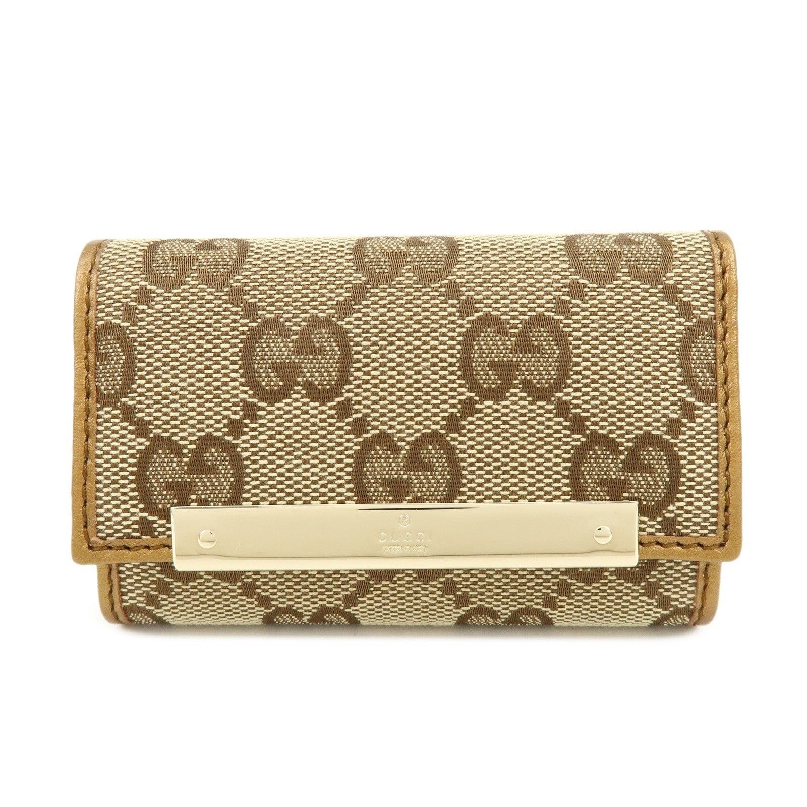 Gucci Gucci GG Canvas 6 Ring Key Case Brown Size ONE SIZE - 1 Thumbnail