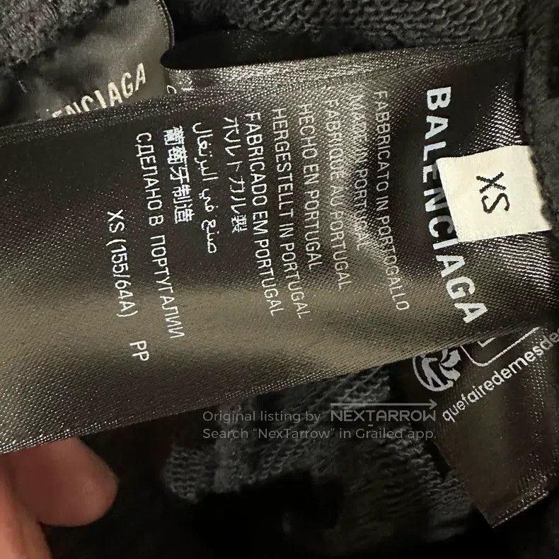 Balenciaga Balenciaga size XS Solid Color Lettering Printed Knit Spor Size US 27 - 8 Thumbnail