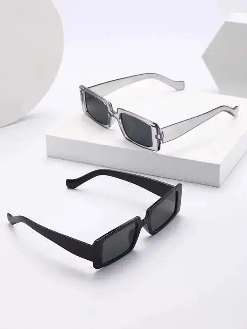 Electric Visual Y2K Retro Punk Kurt Cobain Style Sunglasses 2 Piece Set Size ONE SIZE - 4 Thumbnail