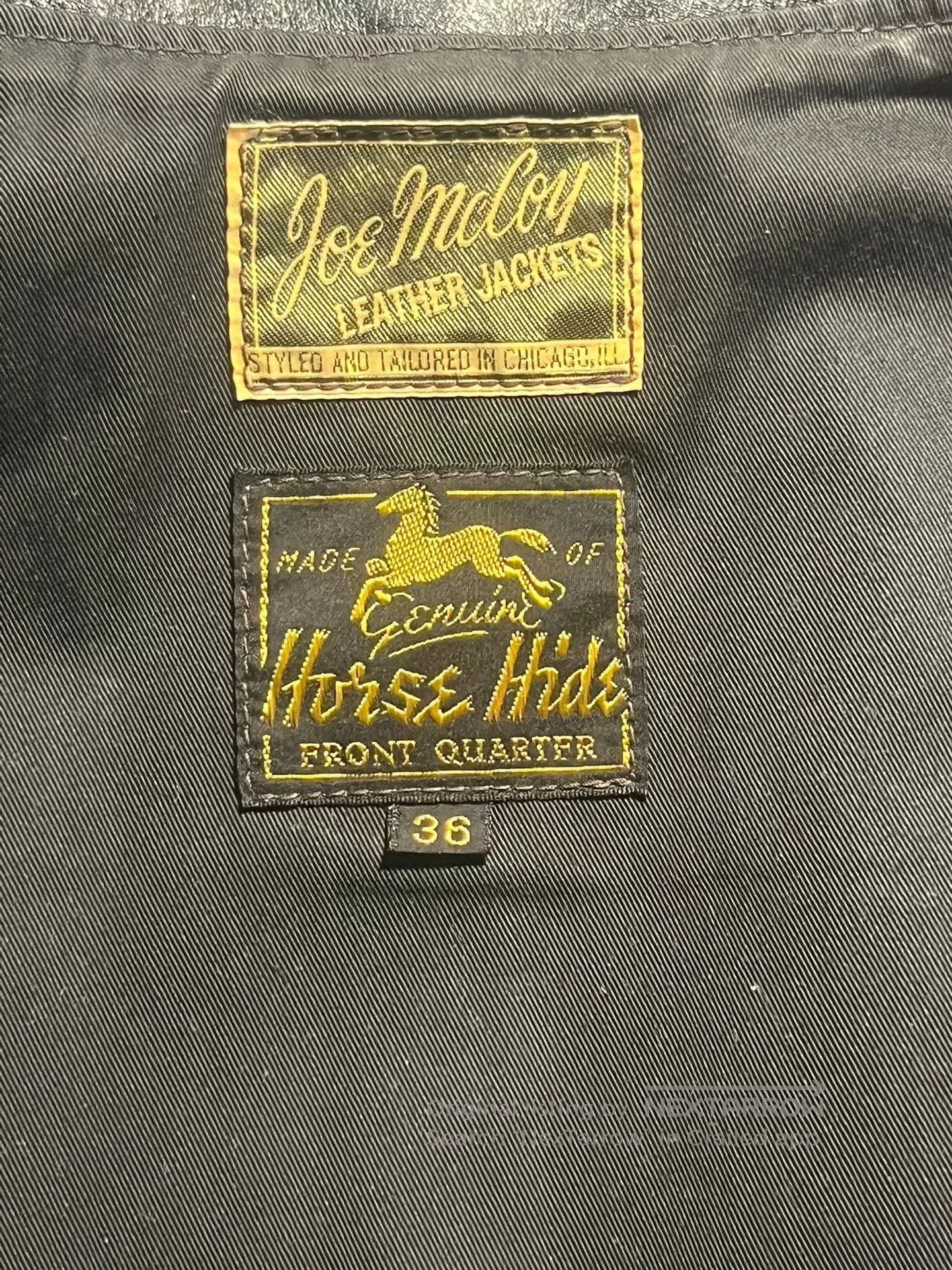 The Real McCoy's The Real McCoy's 30s Horsehide Leather Jacket. Size US S / EU 44-46 / 1 - 3 Thumbnail