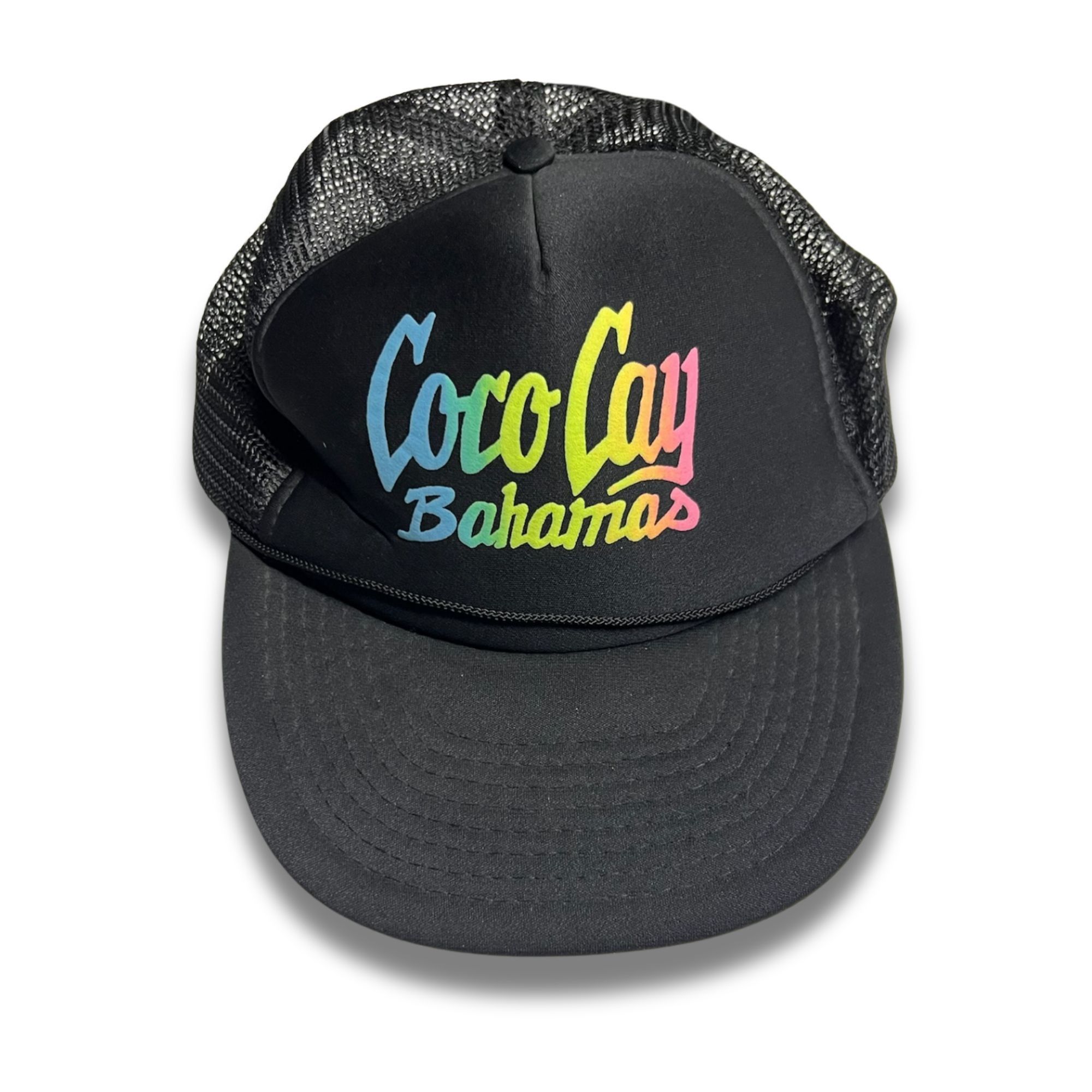 Other Coco Cay Bahamas Trucker Hat By Headmost Black Mesh Adjustab Size ONE SIZE - 2 Thumbnail