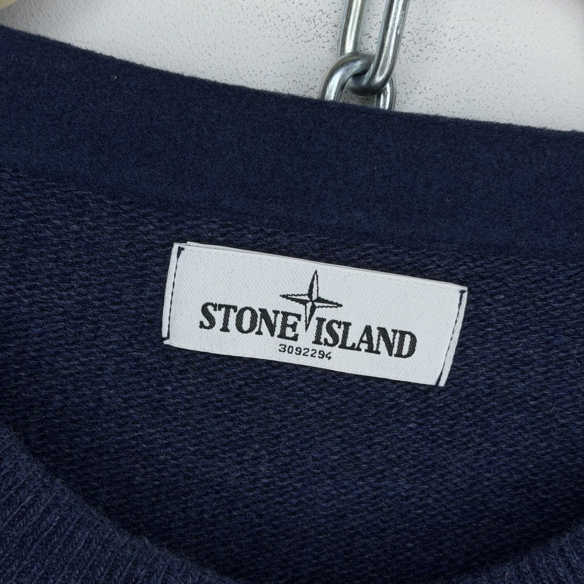 Stone Island Stone Island Sweater Knit Jumper Wool Navy Size US XXL / EU 58 / 5 - 5 Thumbnail