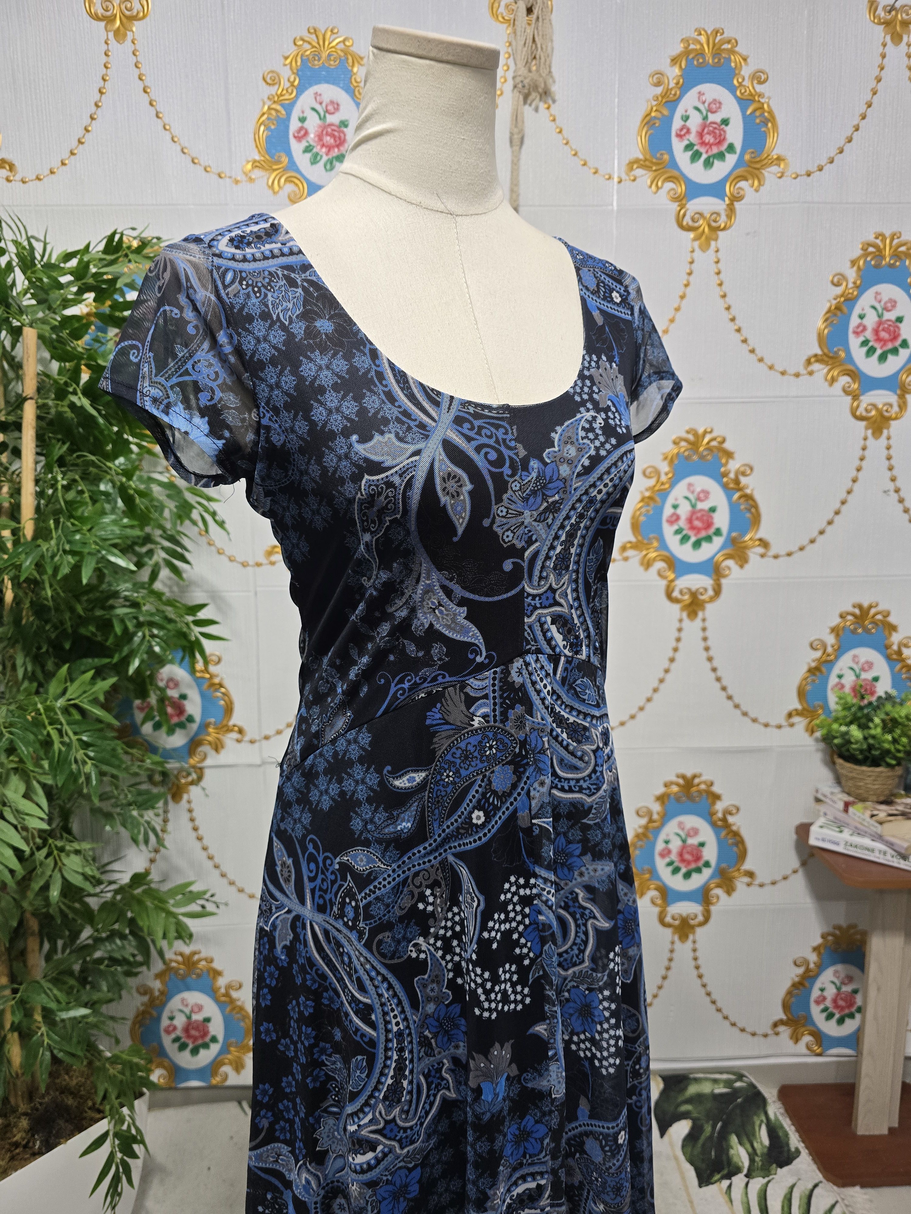 Desigual Desigual Women's Vest_Capri blue dress with short mesh Size L / US 10 / IT 46 - 11 Thumbnail