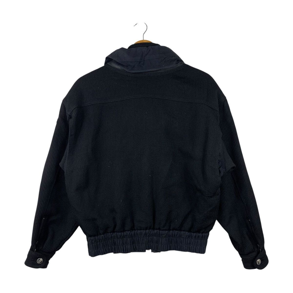 Vintage Vintage BLACK PIA Motorsport Double Collar Bomber Jacket Size US S / EU 44-46 / 1 - 2 Thumbnail