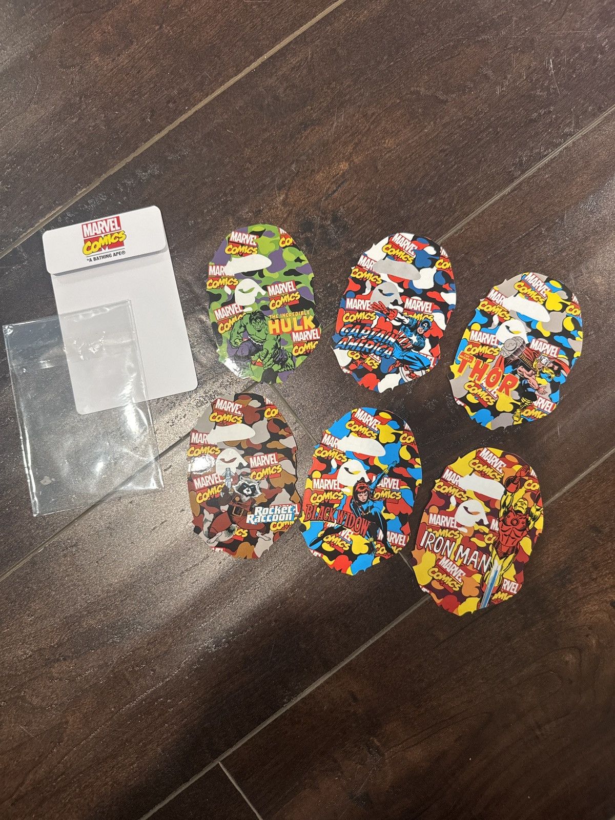 Bape Bape Marvel Comics Stickers - Entire Pack - BRAND NEW! Size ONE SIZE - 1 Thumbnail