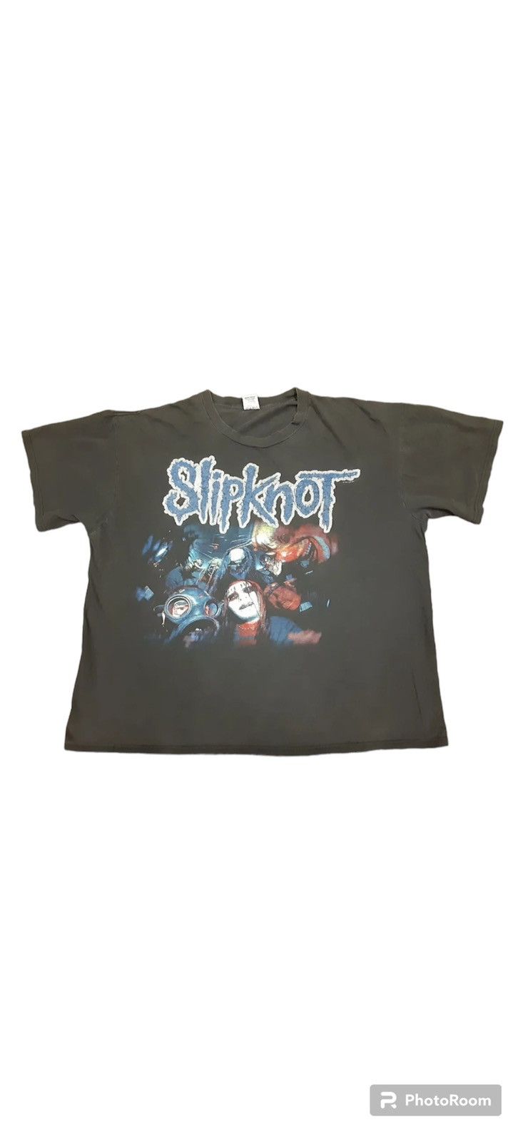 image of VTG Y2K 2001 Slipknot 437026851 Metal Rock Band Tee in Black, Men's (Size 2XL)