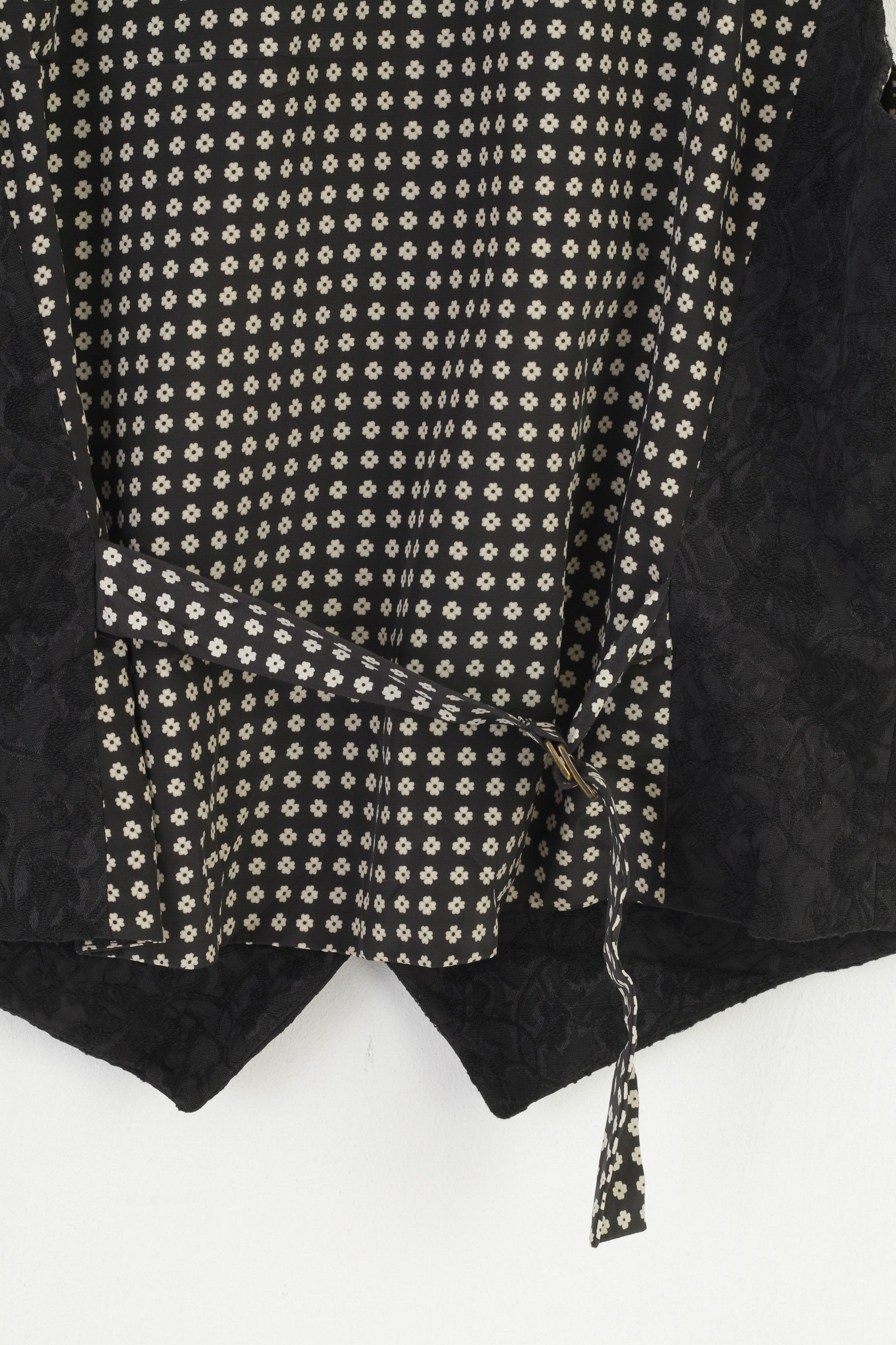Vintage Bandolera Women 44 XL Vest Double Breasted Flower 10954 Size XL / US 12-14 / IT 48-50 - 7 Thumbnail