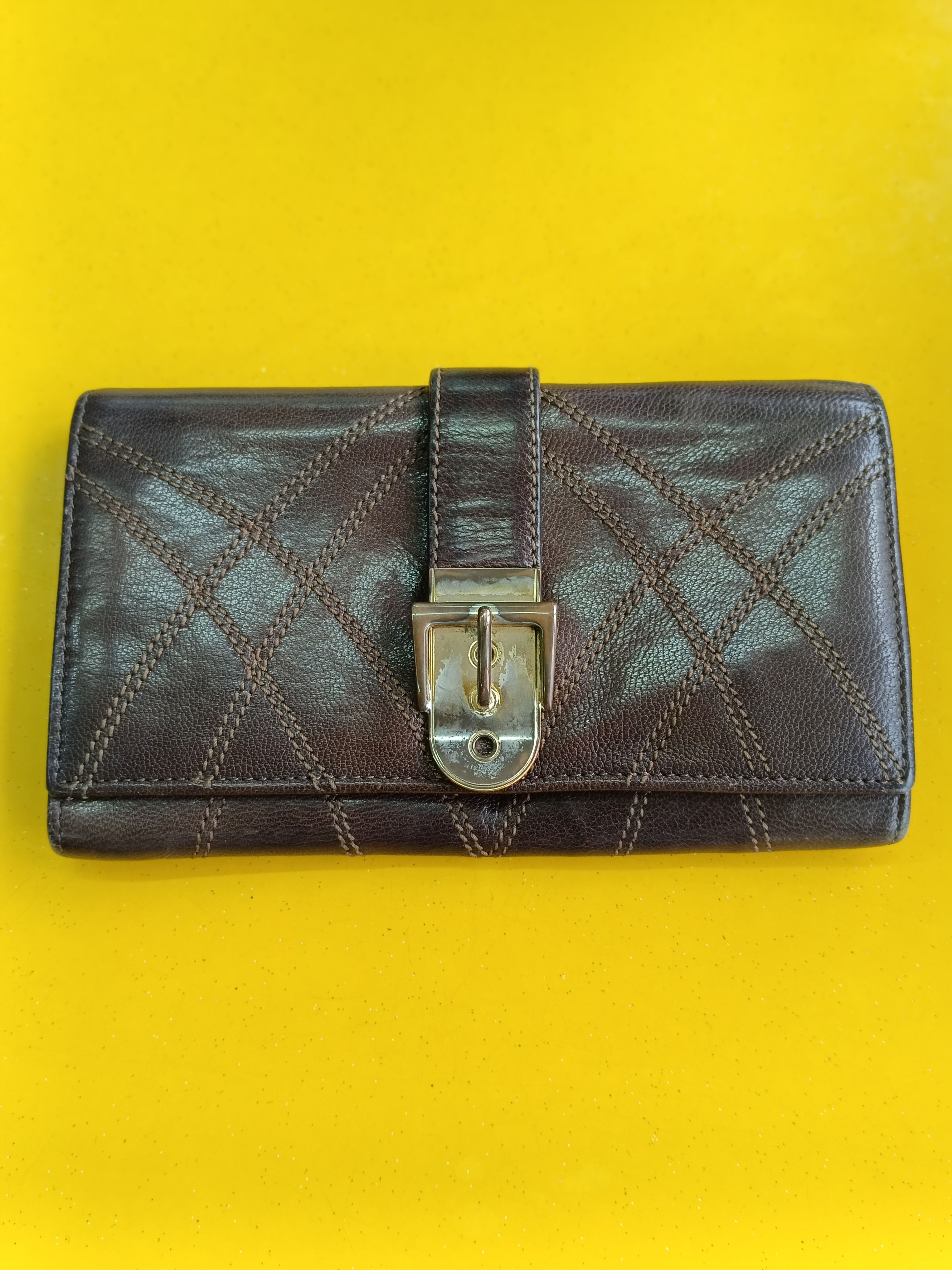 Leather × Max Mara MAX MARA PATINA LEATHER LONG WALLET Size ONE SIZE - 1 Thumbnail