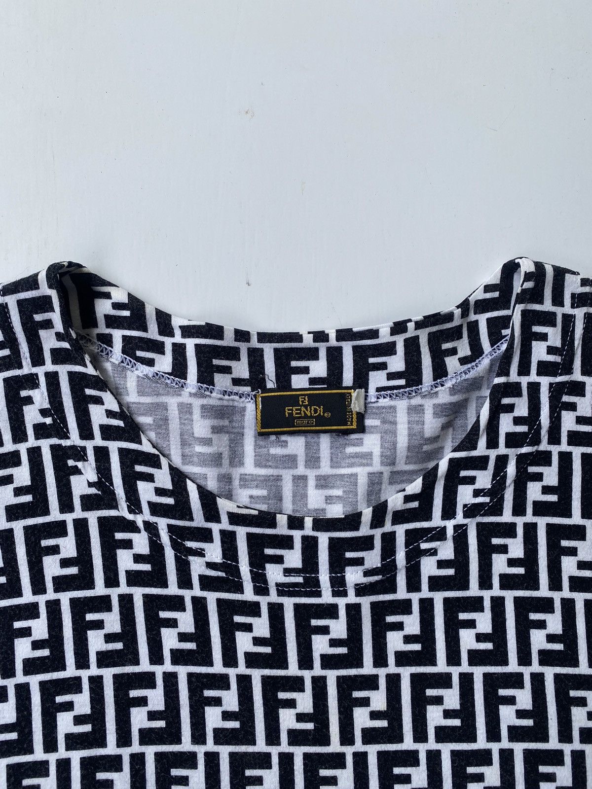 Fendi Vintage Fendi Monogram Shirt Size M / US 6-8 / IT 42-44 - 3 Thumbnail