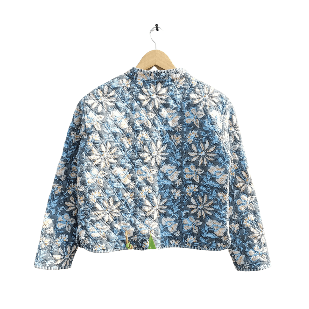 Vintage Handmade Cotton Quilted Jacket Reversible Jacket Size M / US 6-8 / IT 42-44 - 2 Thumbnail