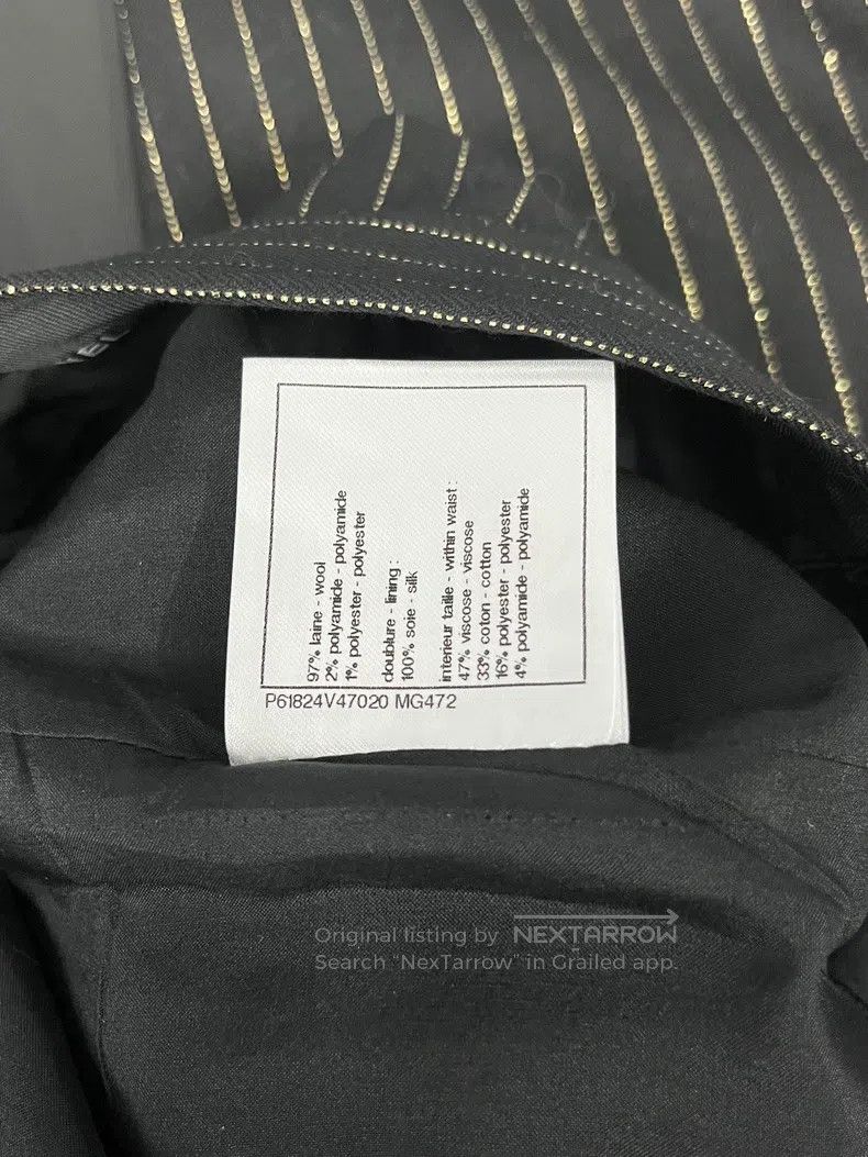 Chanel Chanel Egyptian series black striped trousers Size 25" / US 0 / IT 36 - 7 Thumbnail