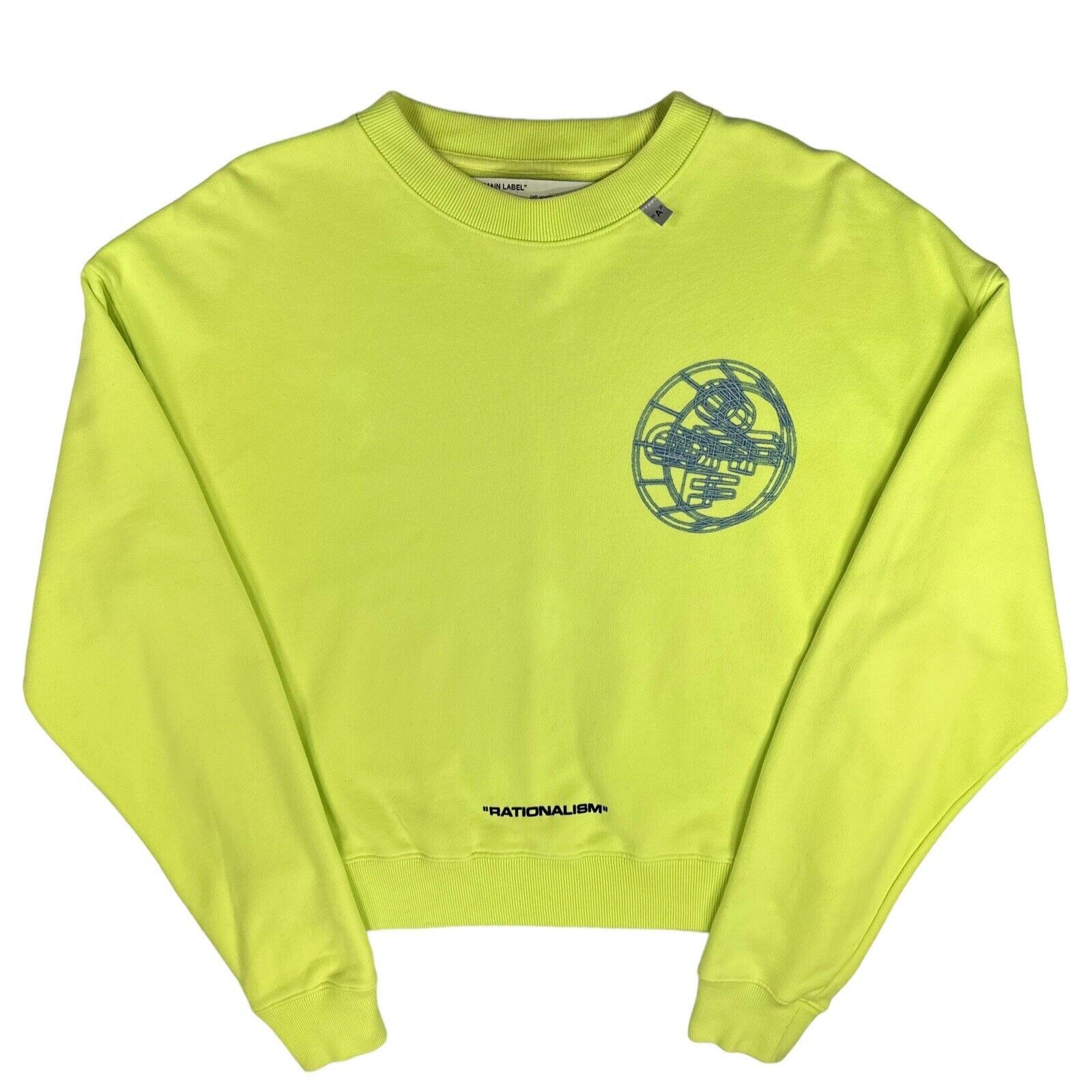 Off-White Off-White Size XS Sweatshirt Neon Green/Yellow Rationalism Size US XS / EU 42 / 0 - 1 Thumbnail
