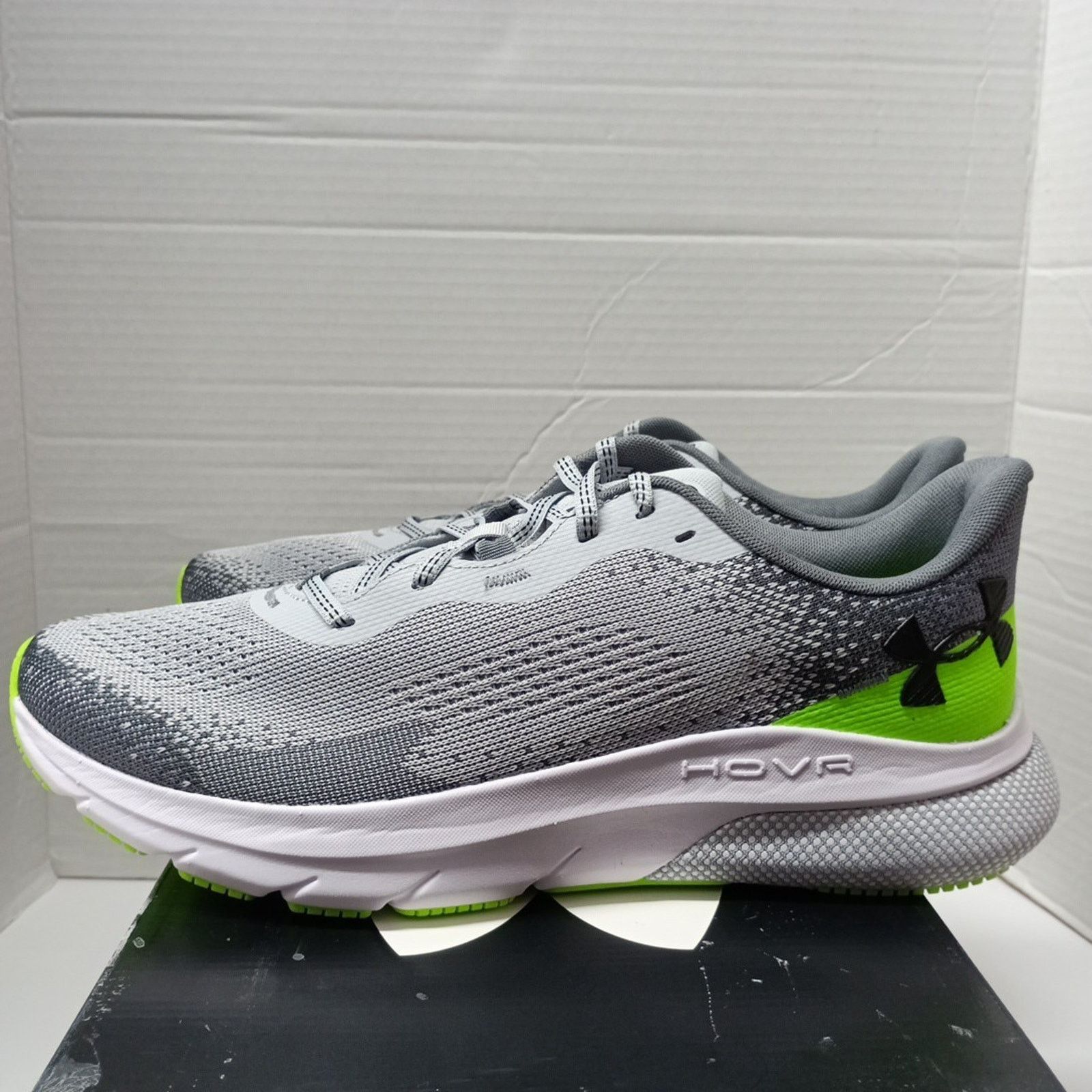 Under Armour Under Armour HOVR Turbulence 2 Men Size 12 Gray / Neon Green Size US 12 / EU 45 - 3 Thumbnail