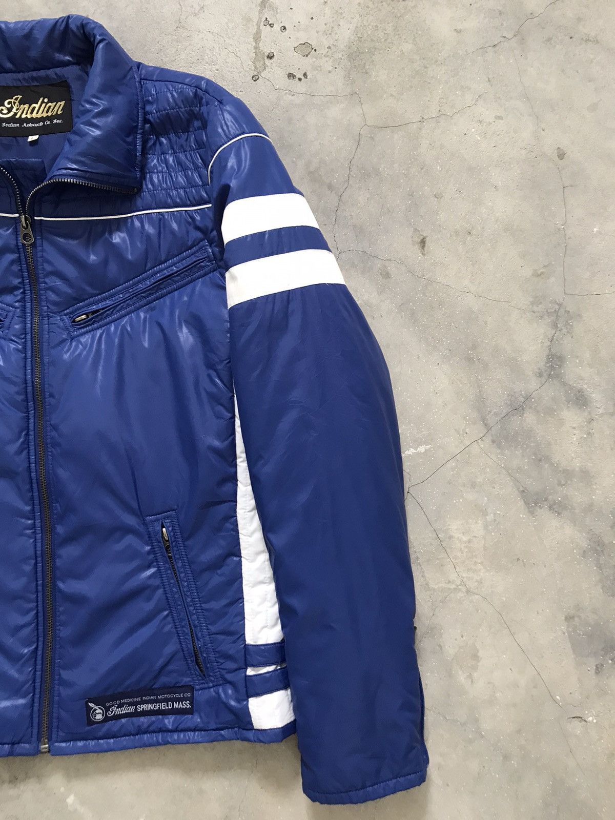 Indian Motorcycle Indian Motorcycles Blue Lightweight Quilted Jacket Size US M / EU 48-50 / 2 - 14 Thumbnail