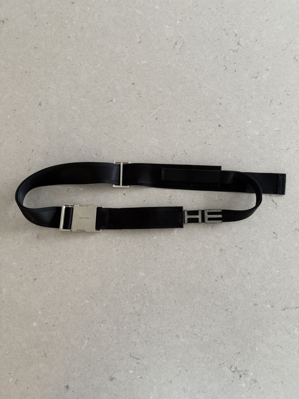 Heliot Emil Heliot Emil Black logo Belt Size ONE SIZE - 1 Thumbnail