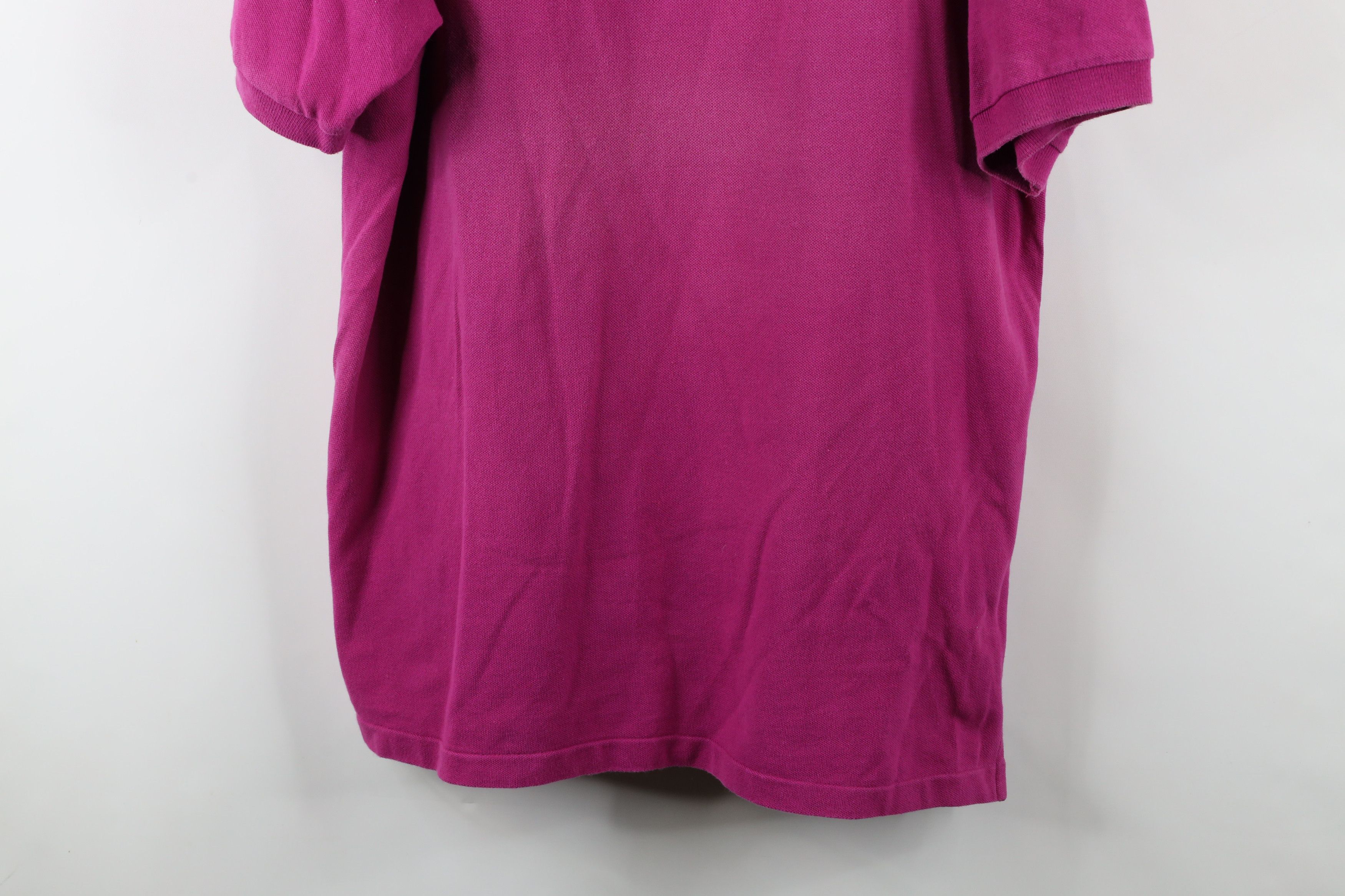 Ralph Lauren × Vintage Vintage 90s Chaps Ralph Lauren Crest Polo Shirt Pink USA Size US XL / EU 56 / 4 - 3 Thumbnail