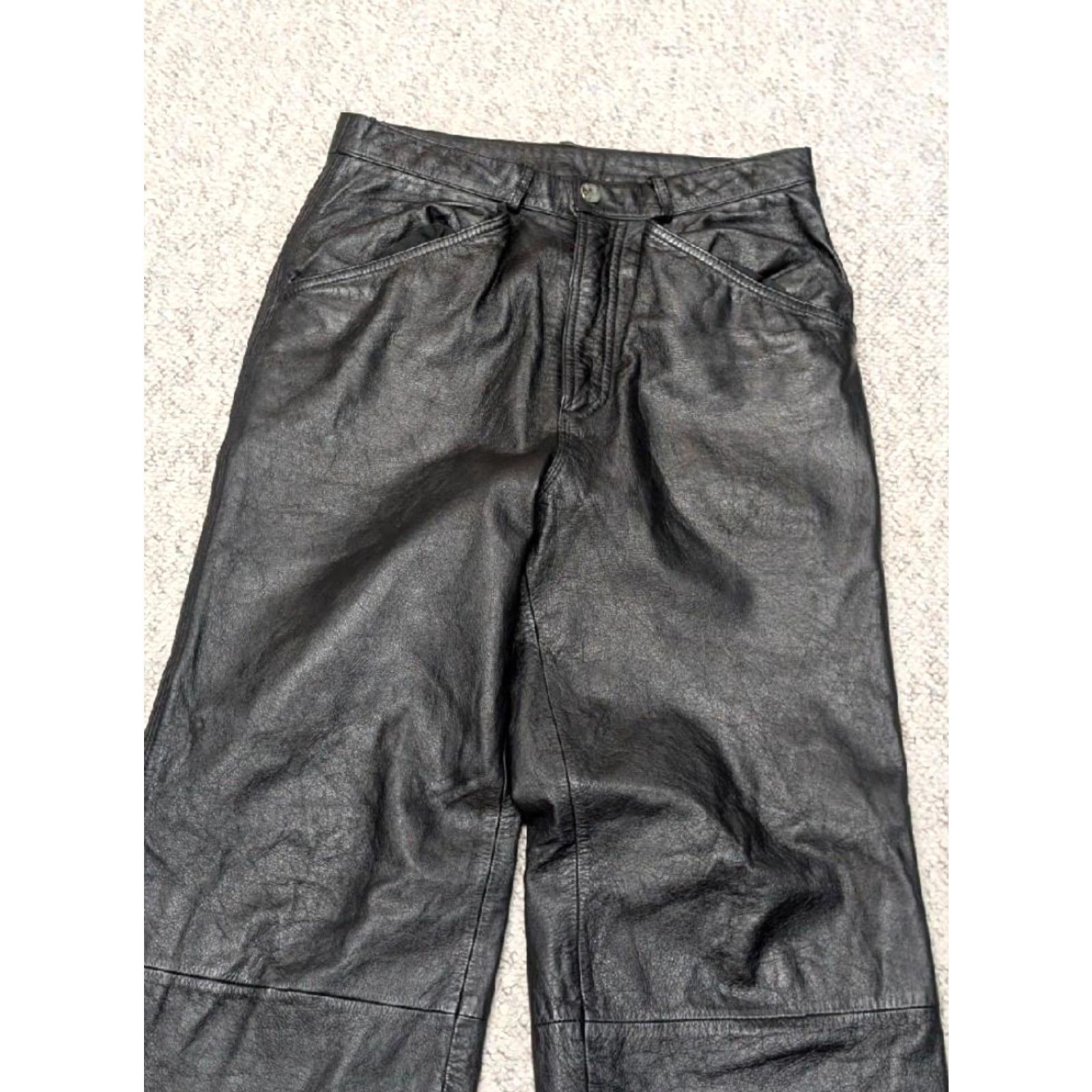 Vintage VINTAGE Wilsons Leather 30x32 Black Carpenter Pants Men XS? Size US 30 / EU 46 - 3 Thumbnail
