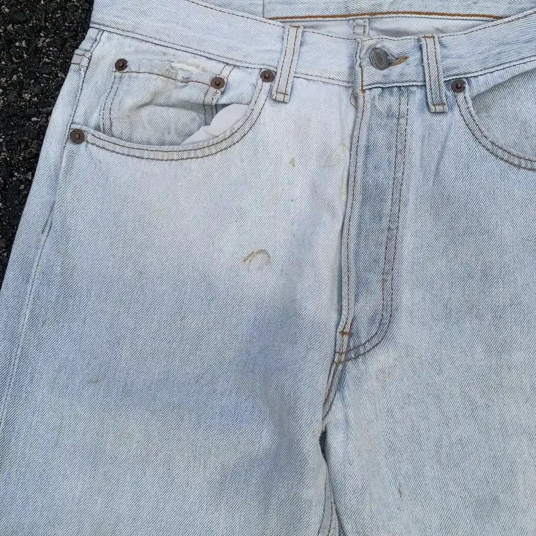 Levi's W29 L32 🔥 Vintage Levi’s 501 Rusty Dirty Levis Jeans Pants Size US 29 - 8 Thumbnail