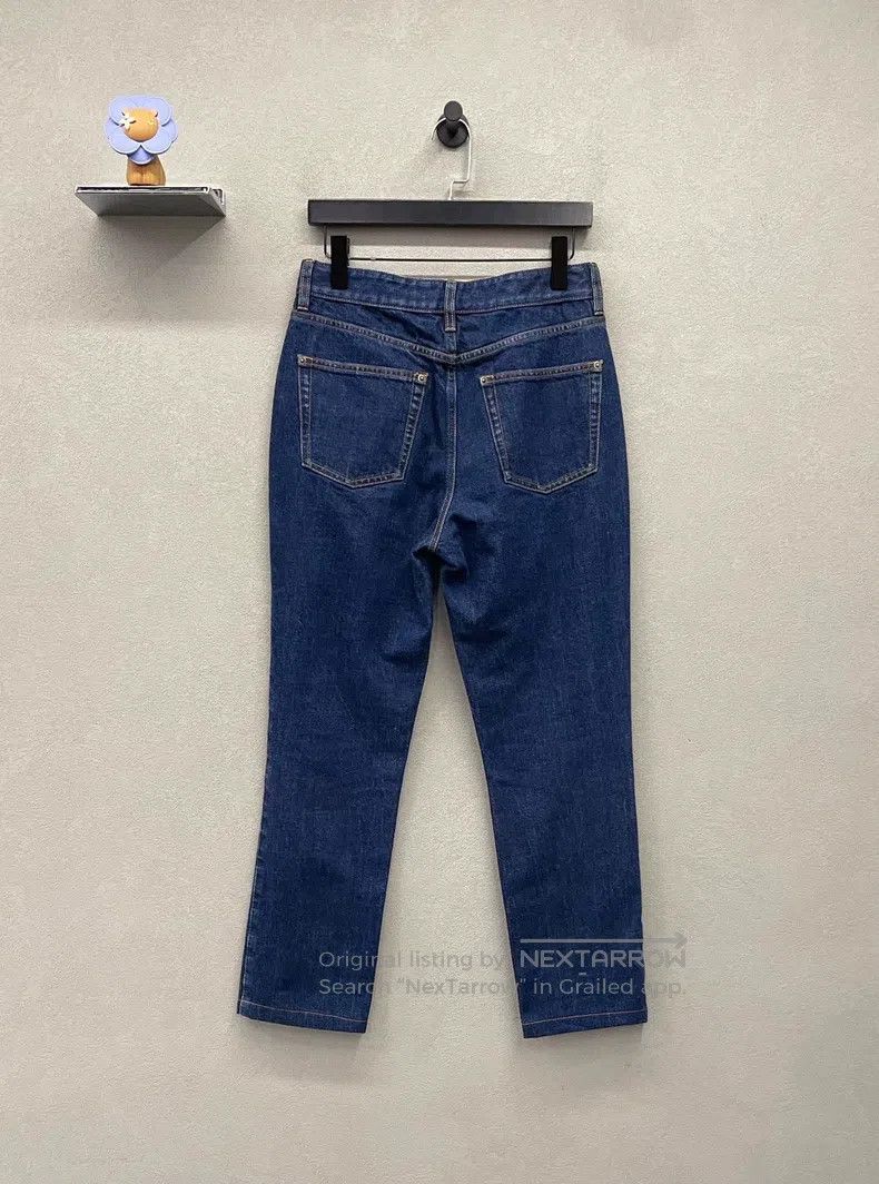 Louis Vuitton Louis Vuitton Blue Printed Straight Leg Jeans Size US 38 / EU 54 - 2 Thumbnail
