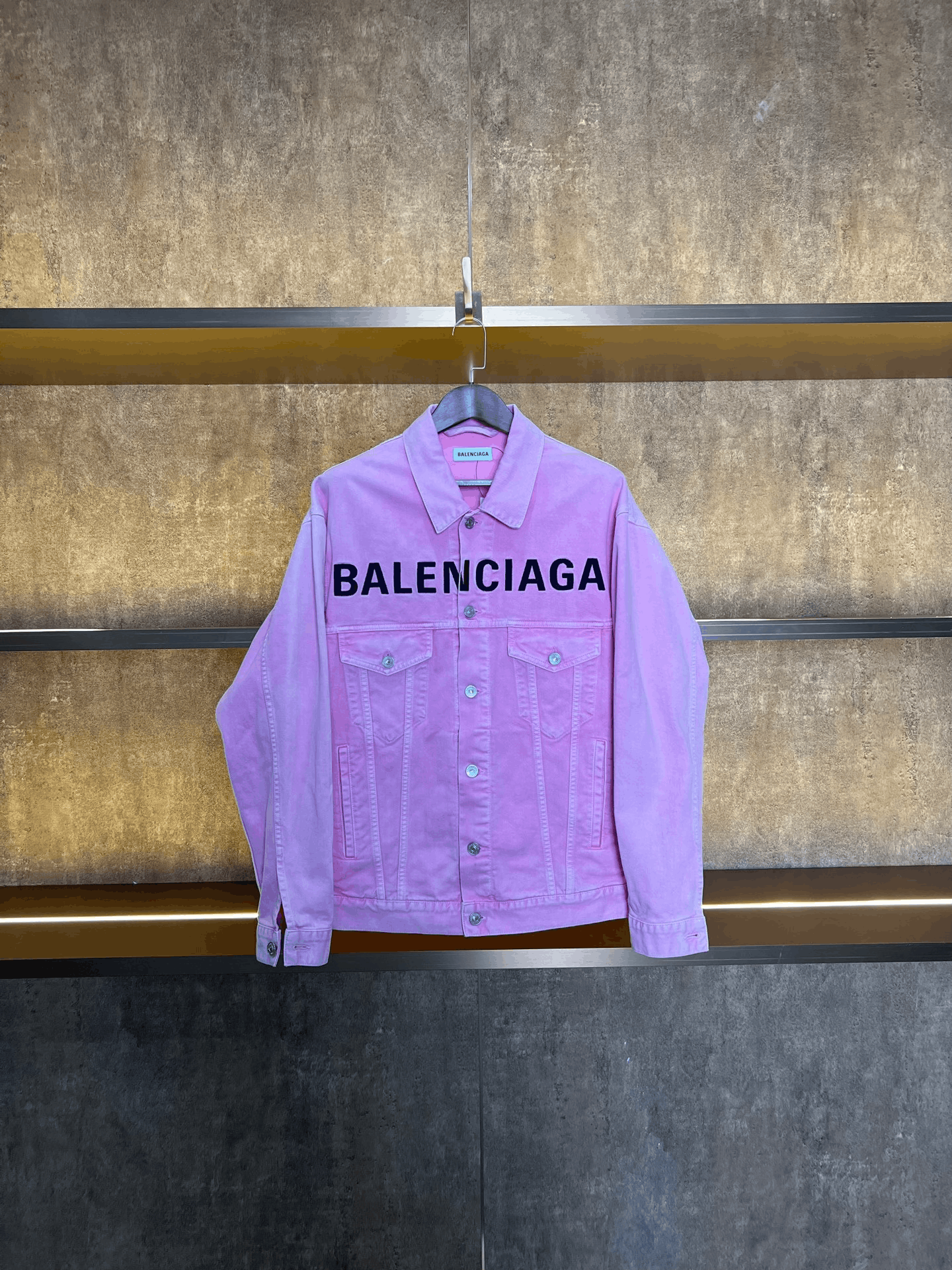 Balenciaga Balenciaga Pink Denim Jacket Size S / US 4 / IT 40 - 1 Thumbnail