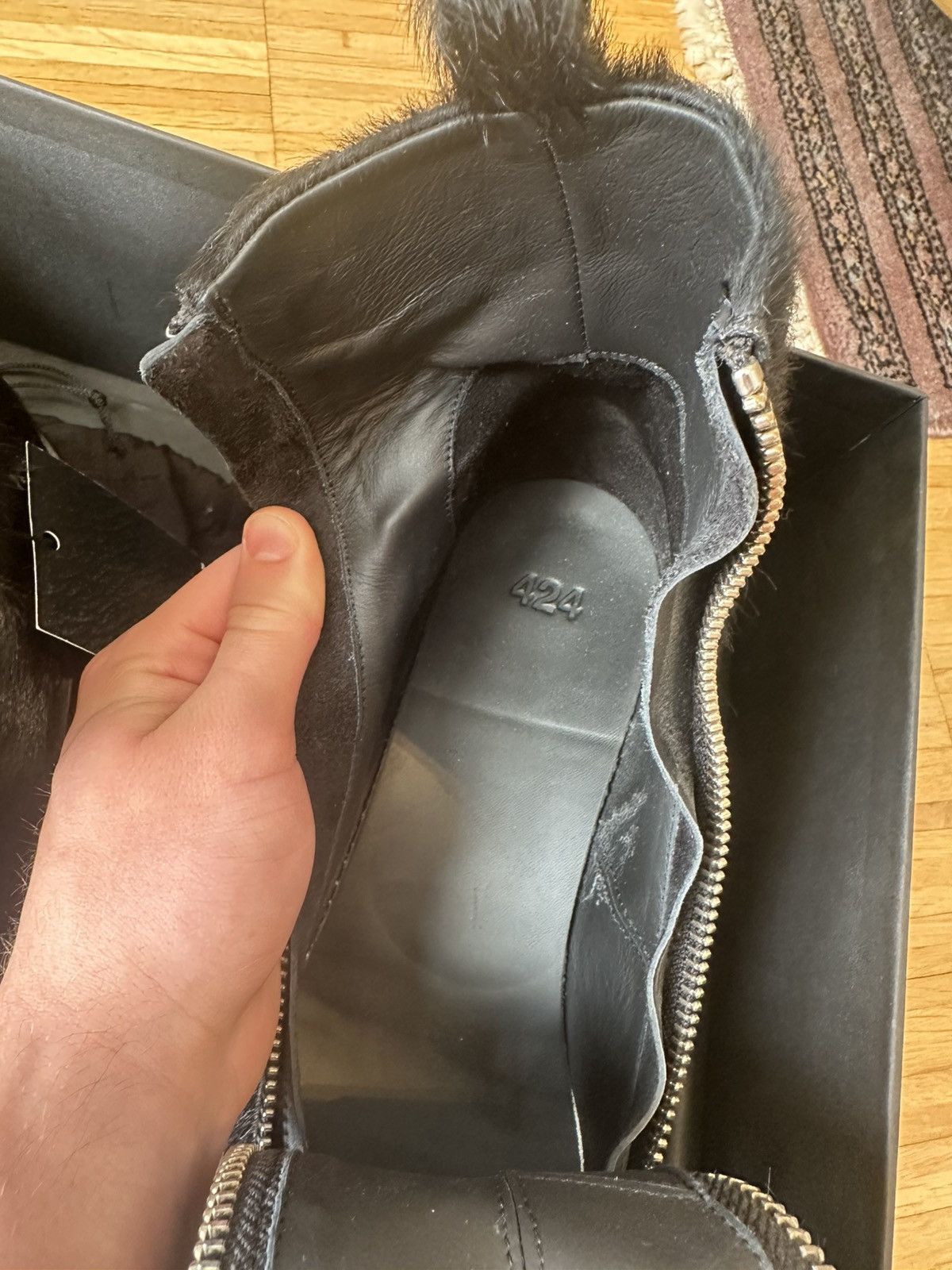 424 424 double zip ponyhair boot Size US 9.5 / EU 42-43 - 8 Thumbnail
