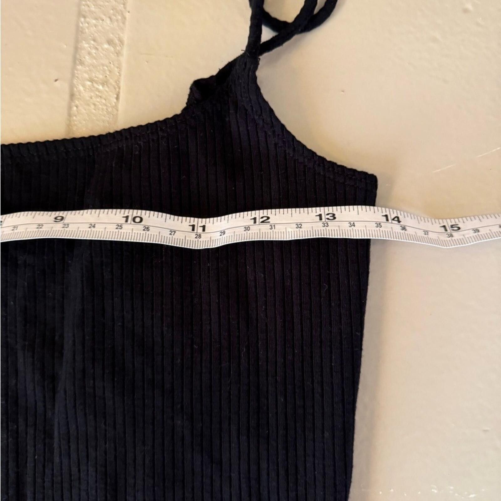 Reformation Reformation Jeans Black Mini Dress Ribbed Bodycon S Size S / US 4 / IT 40 - 8 Thumbnail
